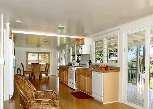 Kitchen and dining area