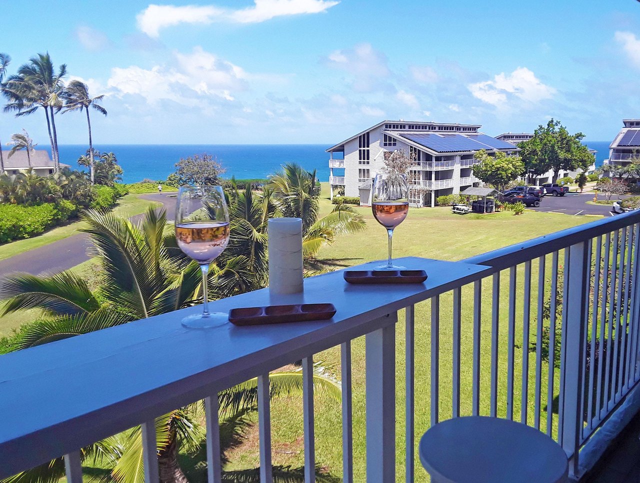 Enjoying the lanai