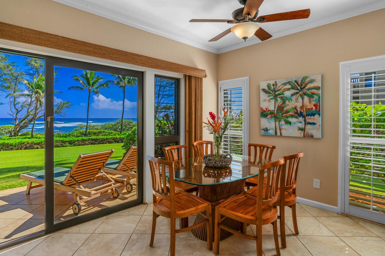 Dine with an ocean view