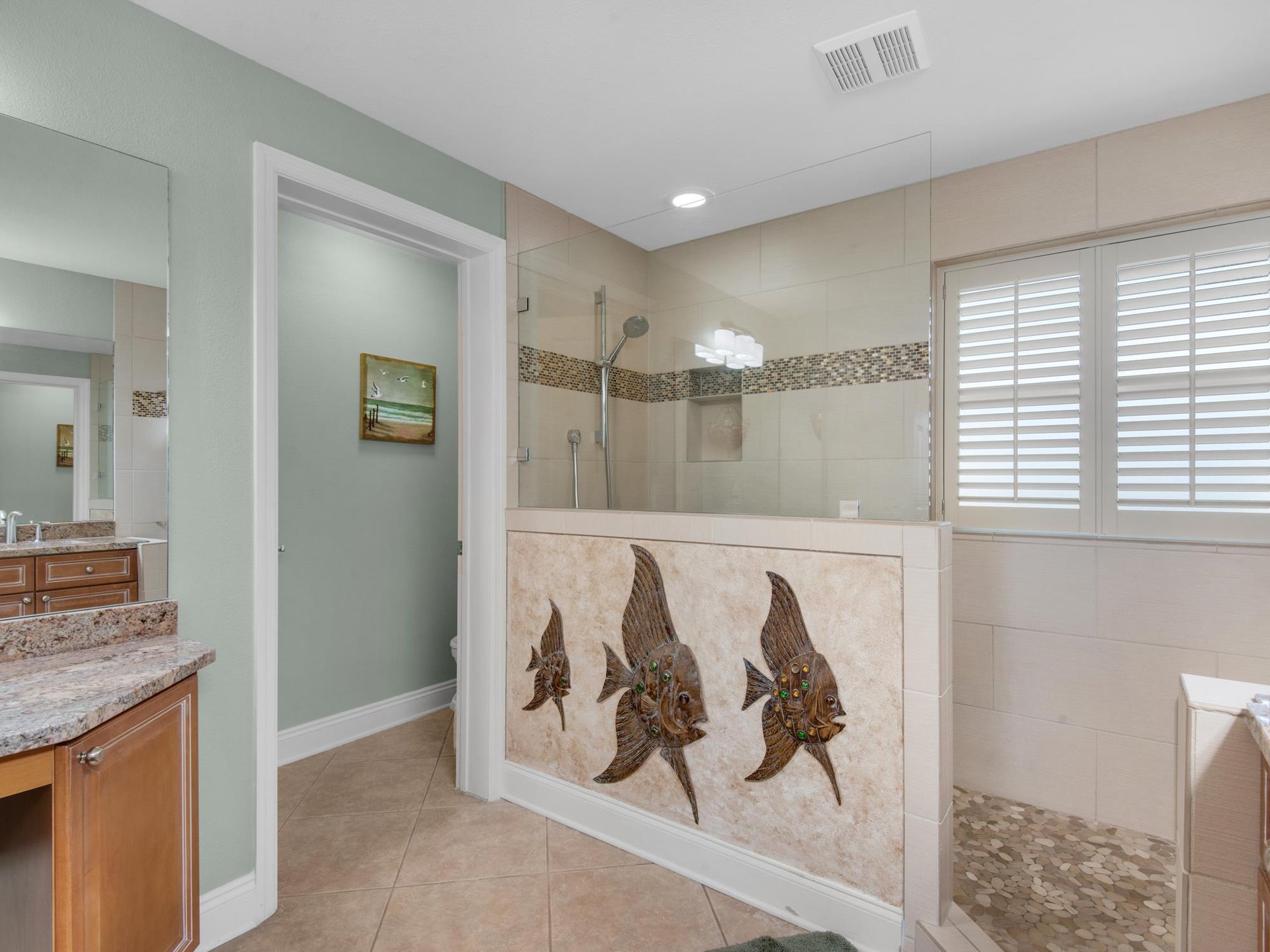 Primary Bathroom with Huge WalkIn Shower