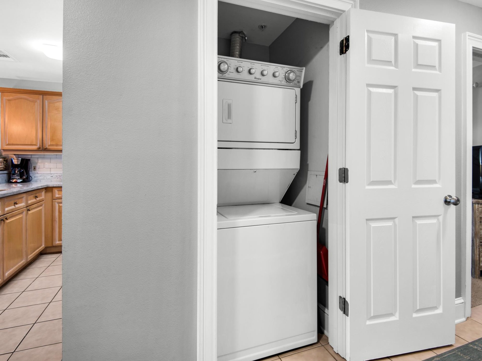 Convenient Laundry off the Kitchen