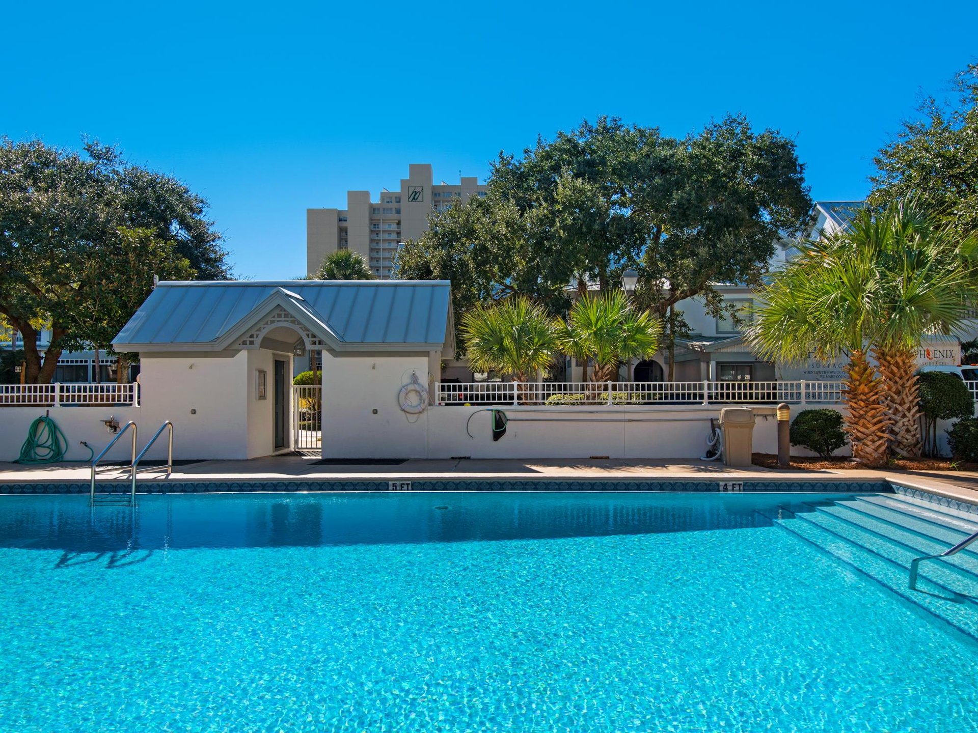 Hidden Dunes Villa Pool with Restrooms