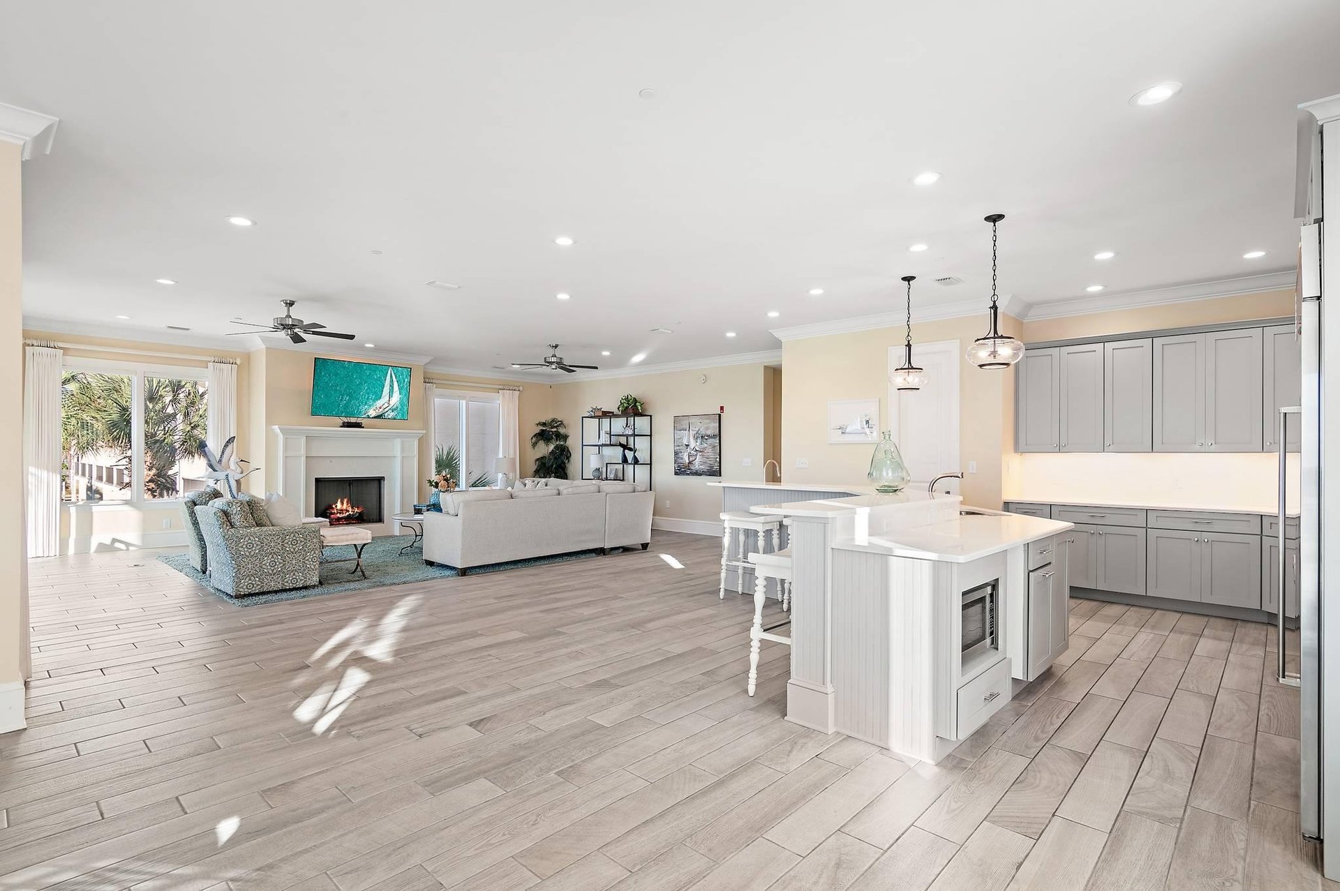 Kitchen and Living Area