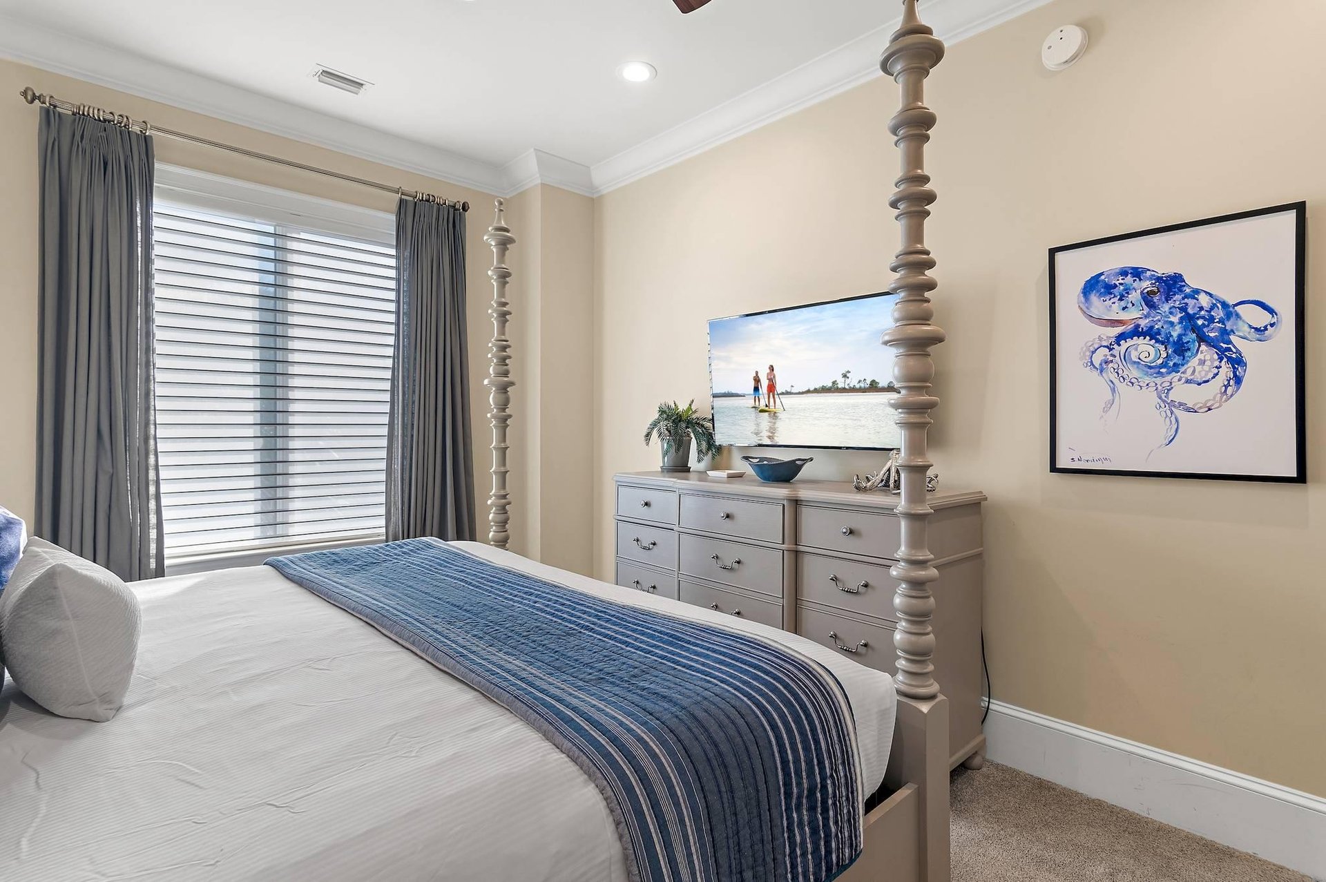 Bedroom 2 with King Bed and Flat Screen TV