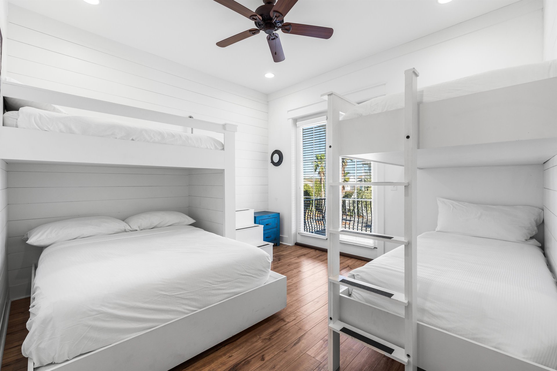 Guest Bedroom 5 with Bunks on 2nd Floor with Front Balcony Access