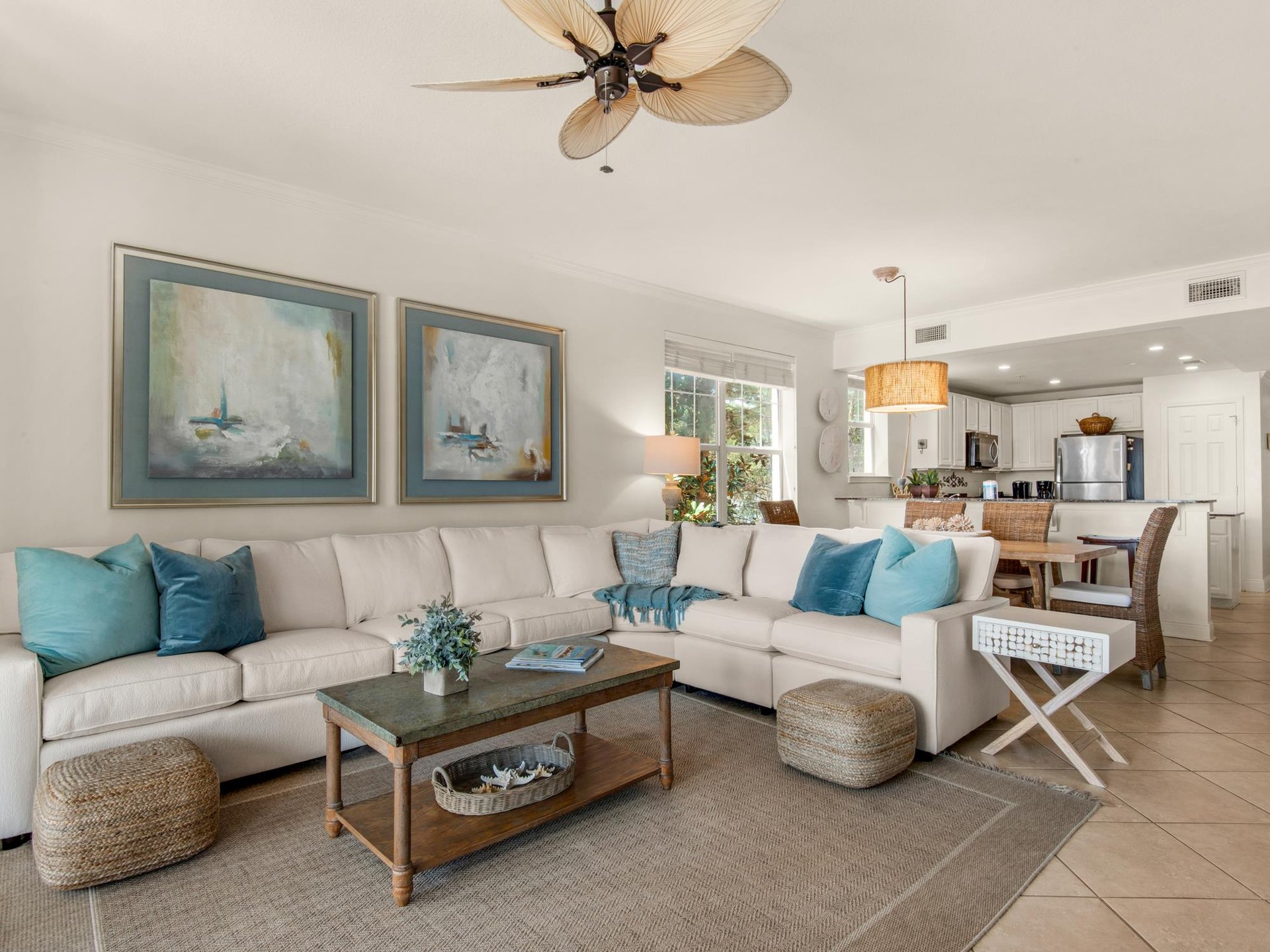 Comfortable living area seating