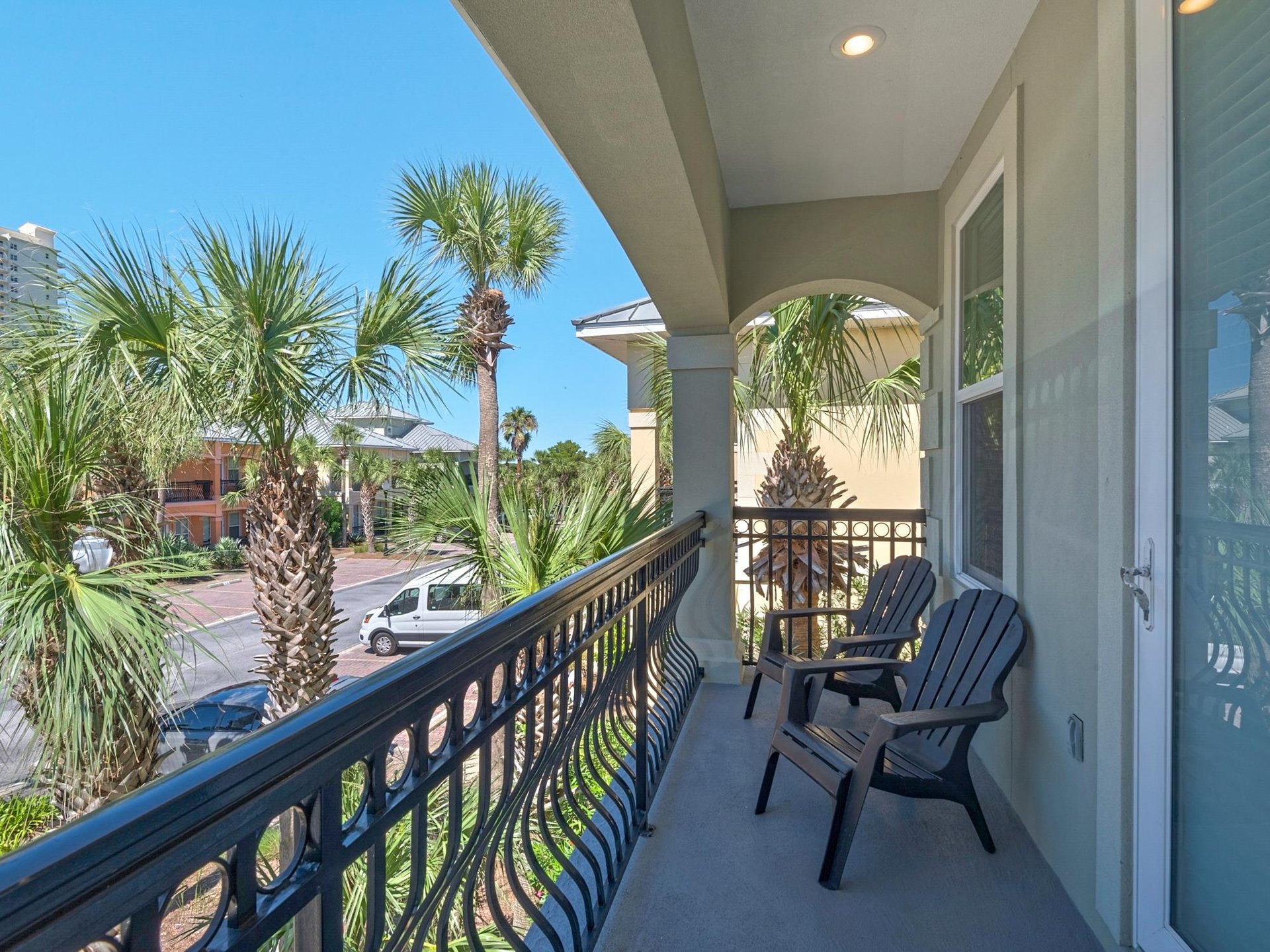 2nd floor balcony west side off bedroom 3
