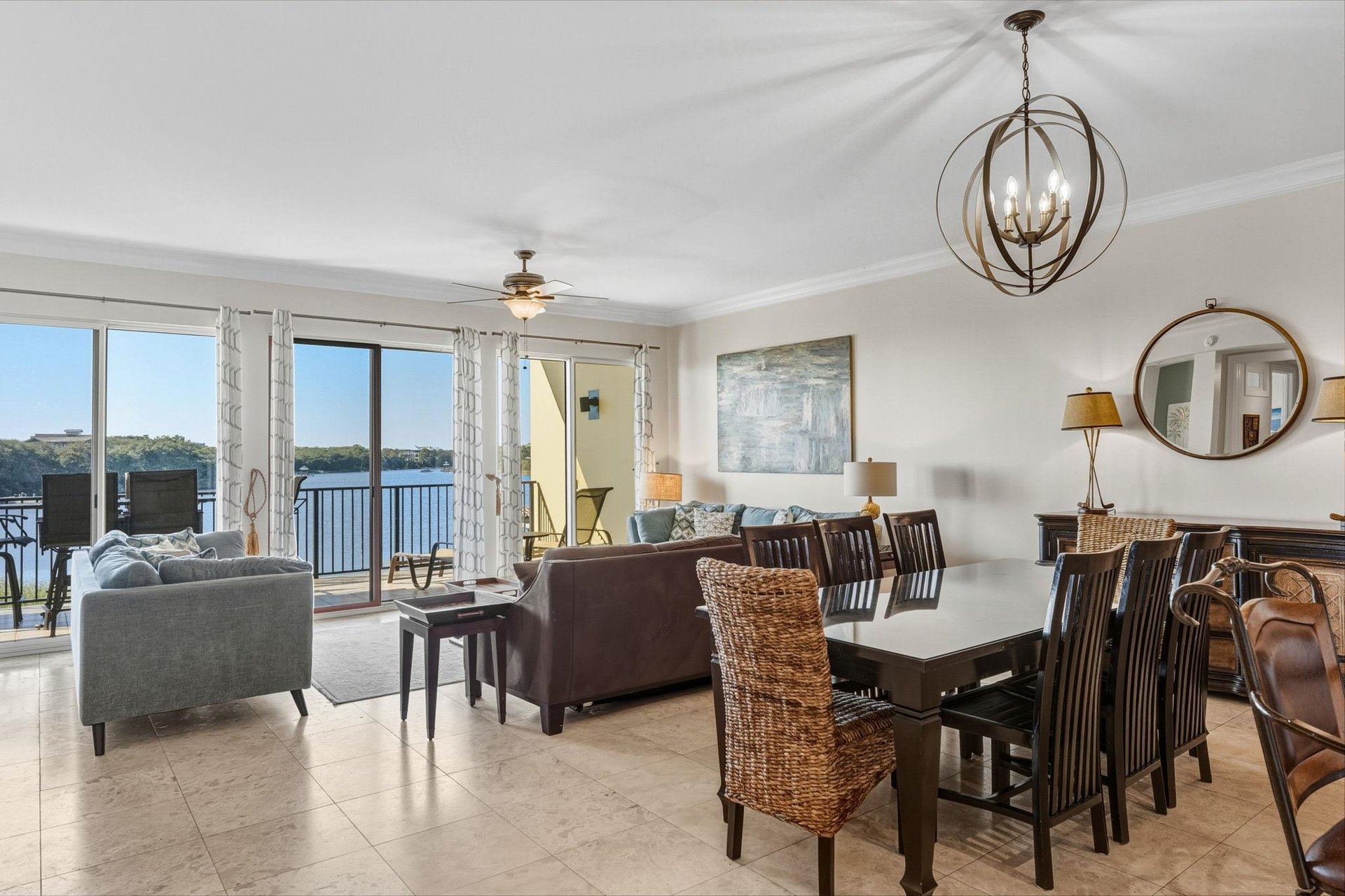 Open Living Spaces with Private Balcony Access