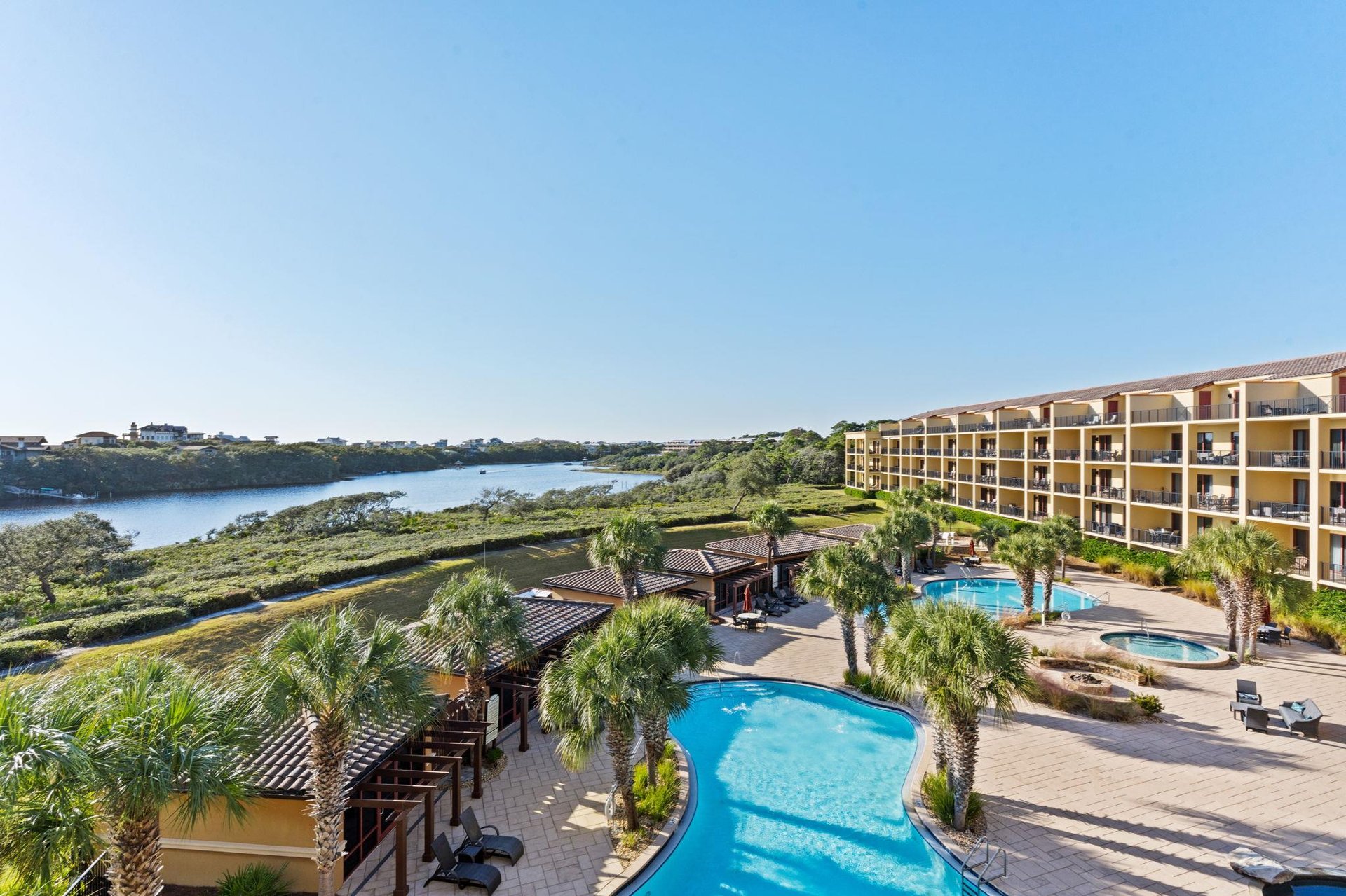 Spacious Pool Area with 2 Pools