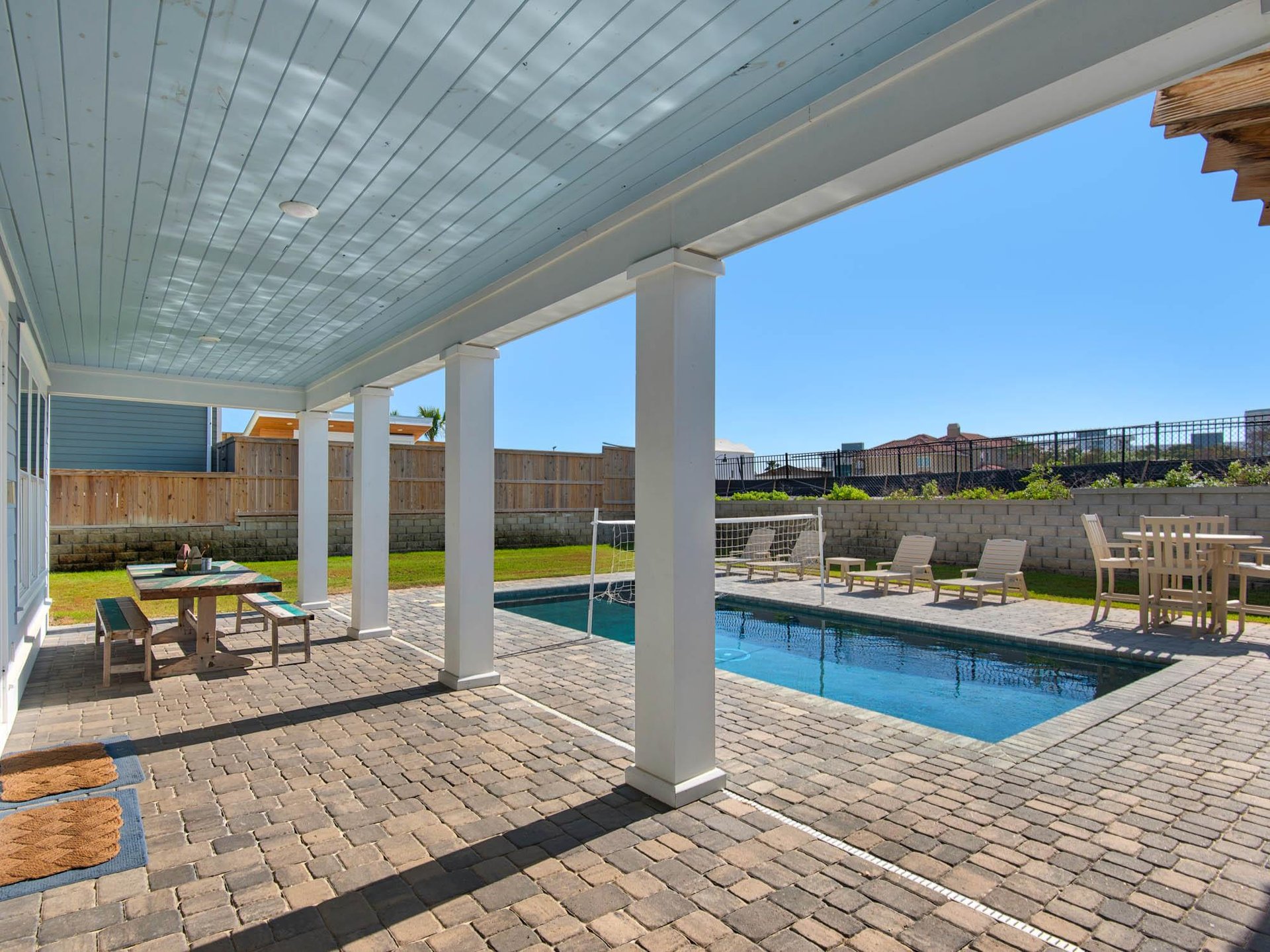 Patio with seating
