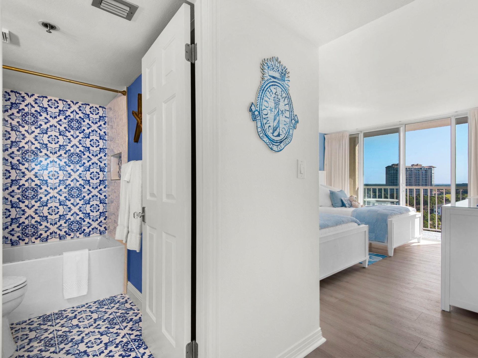 View into Bedroom 3 and Bathroom 3