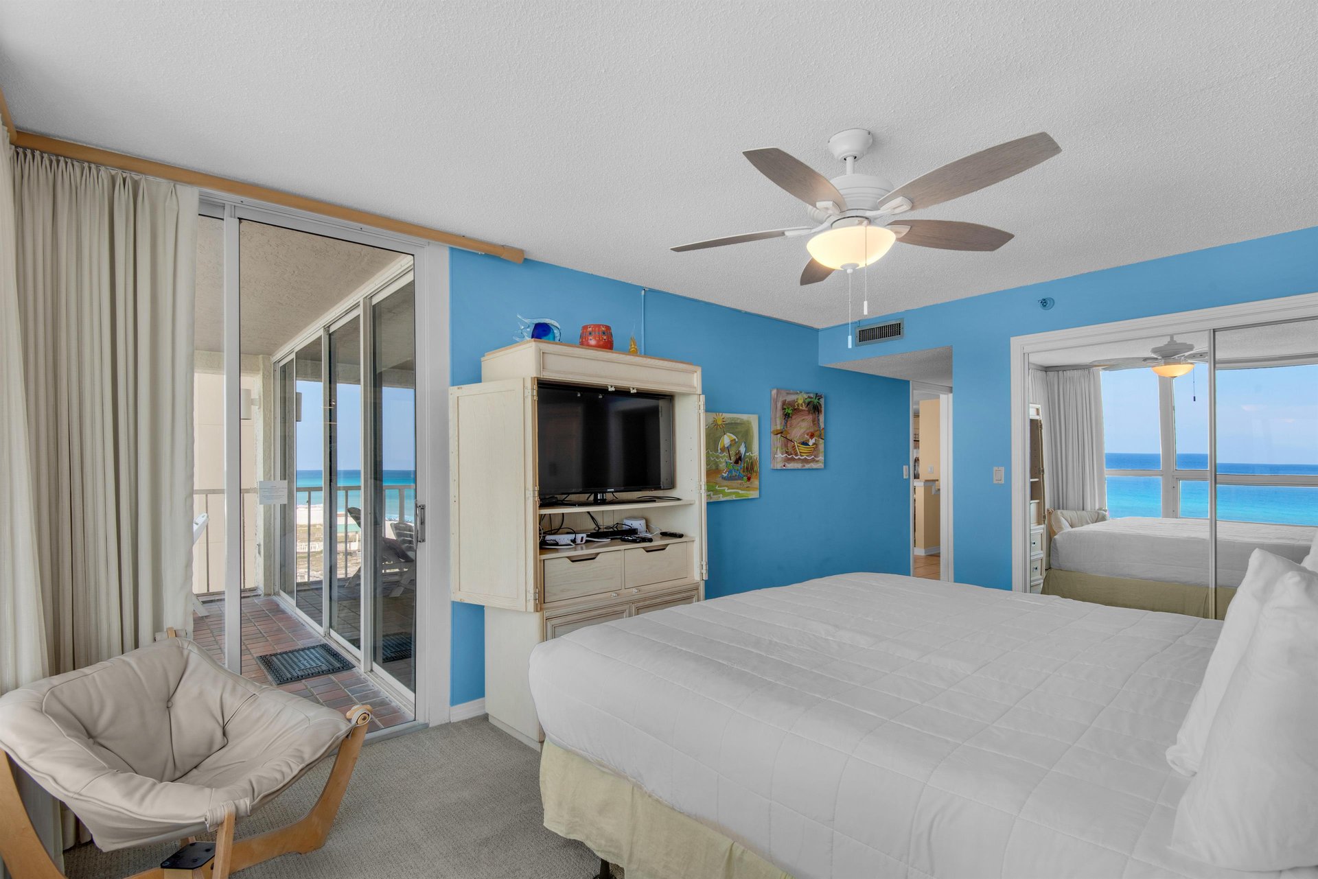 Bedroom 1 with Flat Screen TV