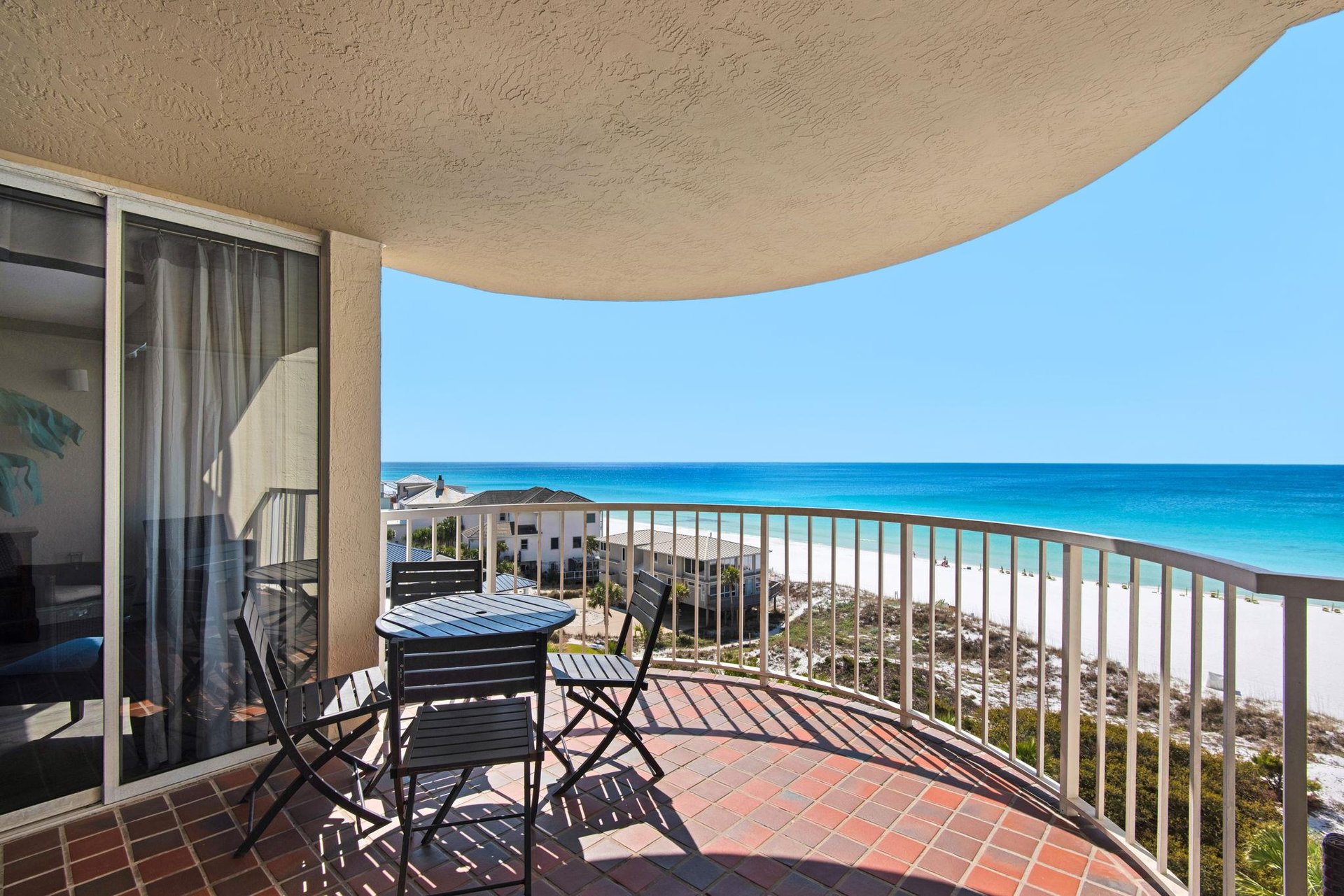 Private balcony with Gulf View