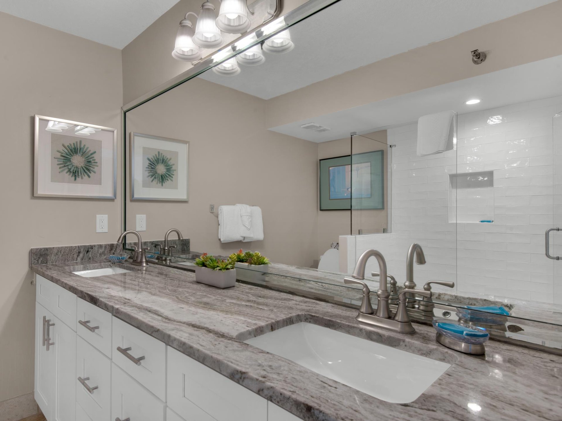Bathroom 1 with Double Vanities