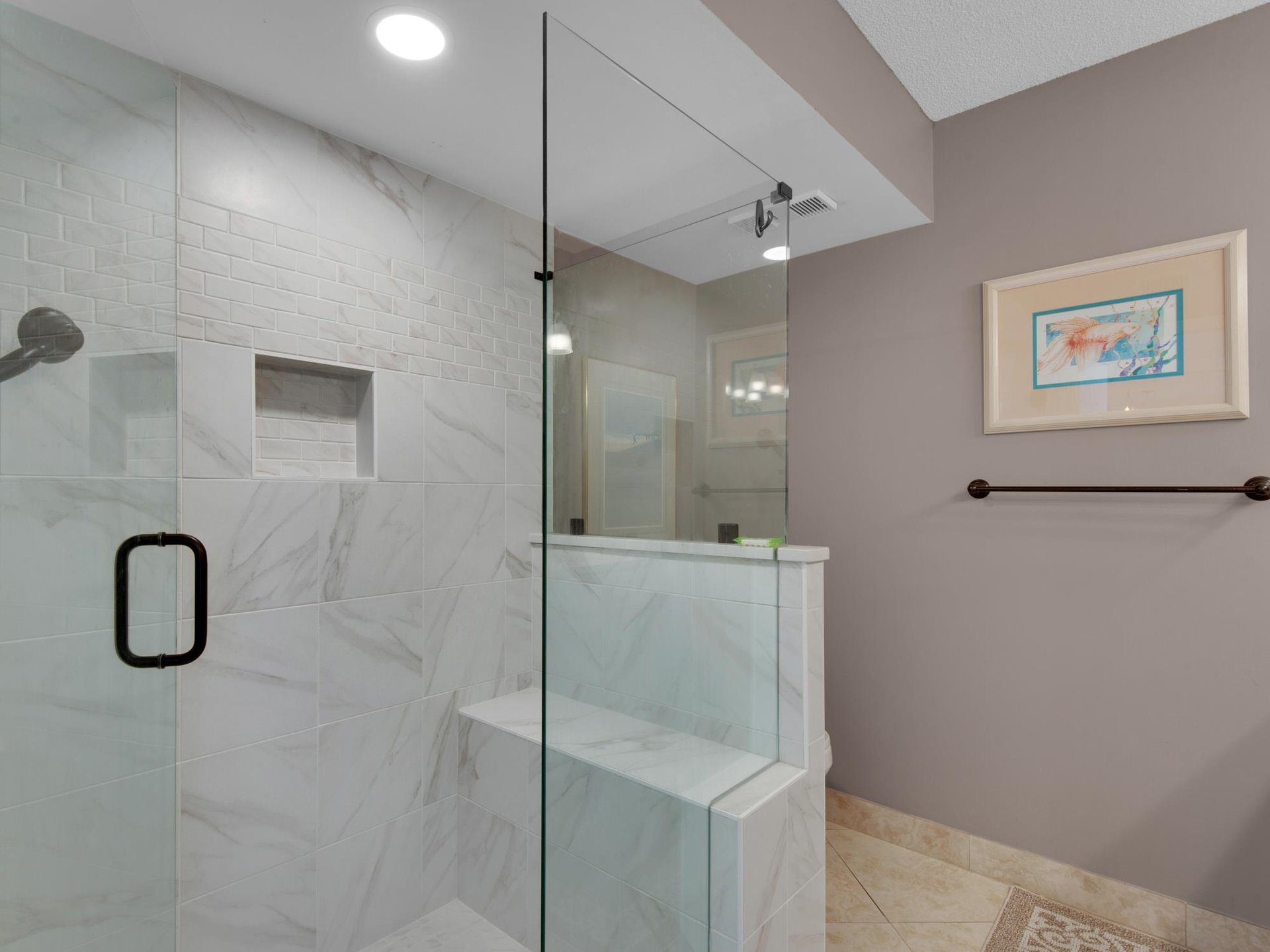 Bathroom 1 with WalkIn Shower