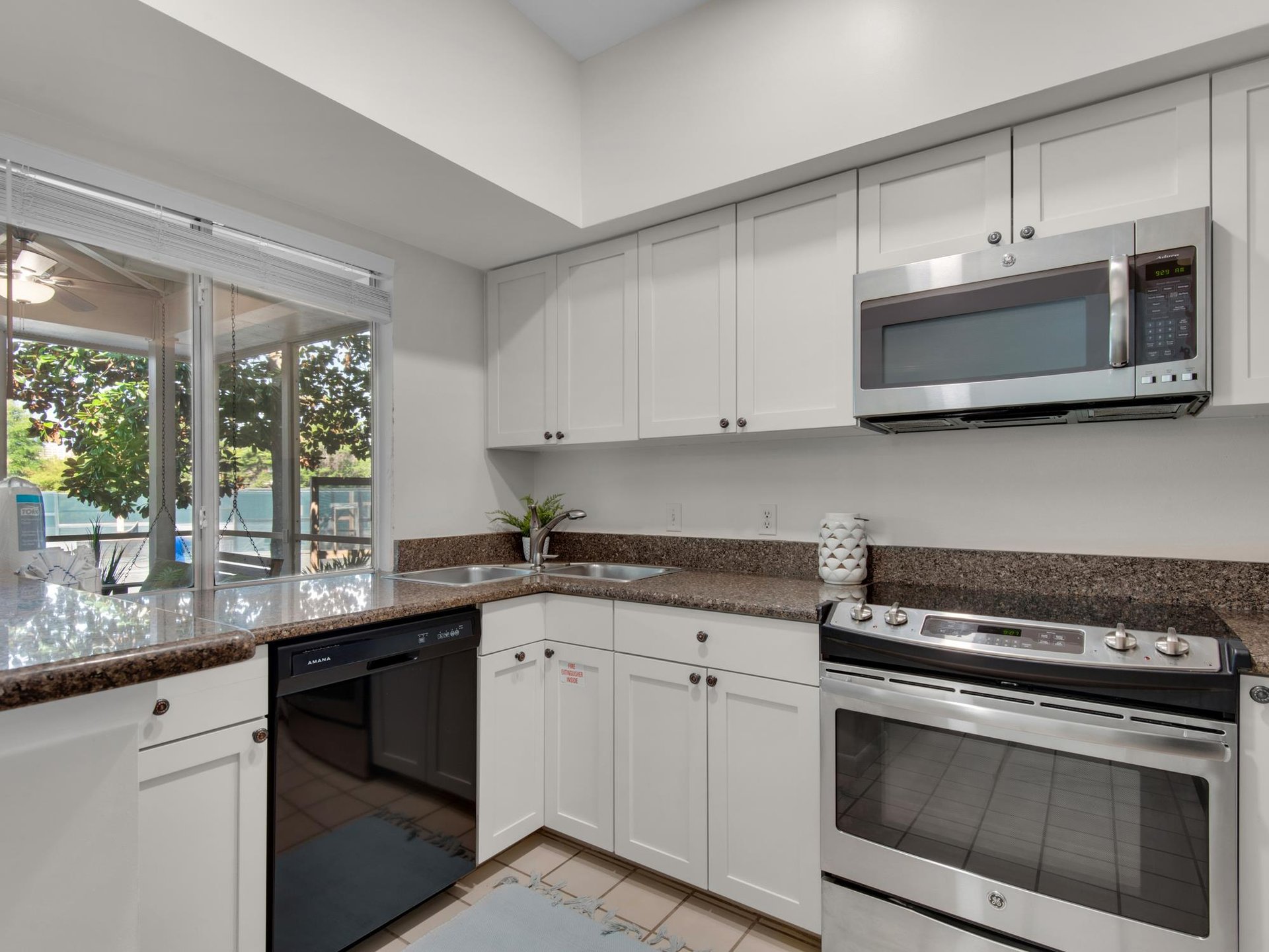 Kitchen with Pass Through Window