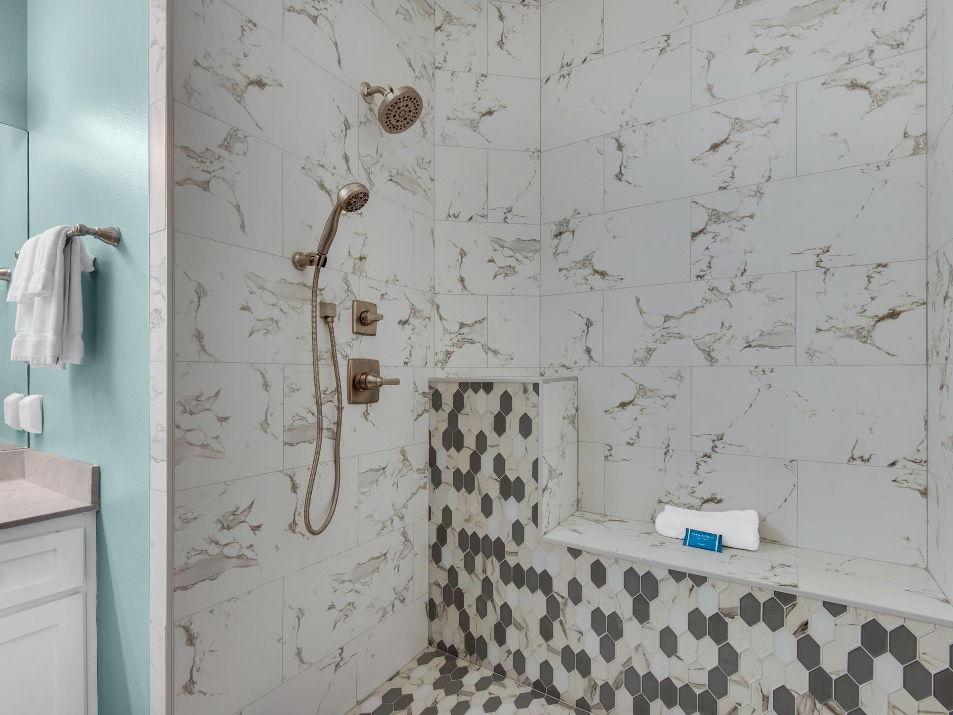 Bathroom 1 with WalkIn Shower