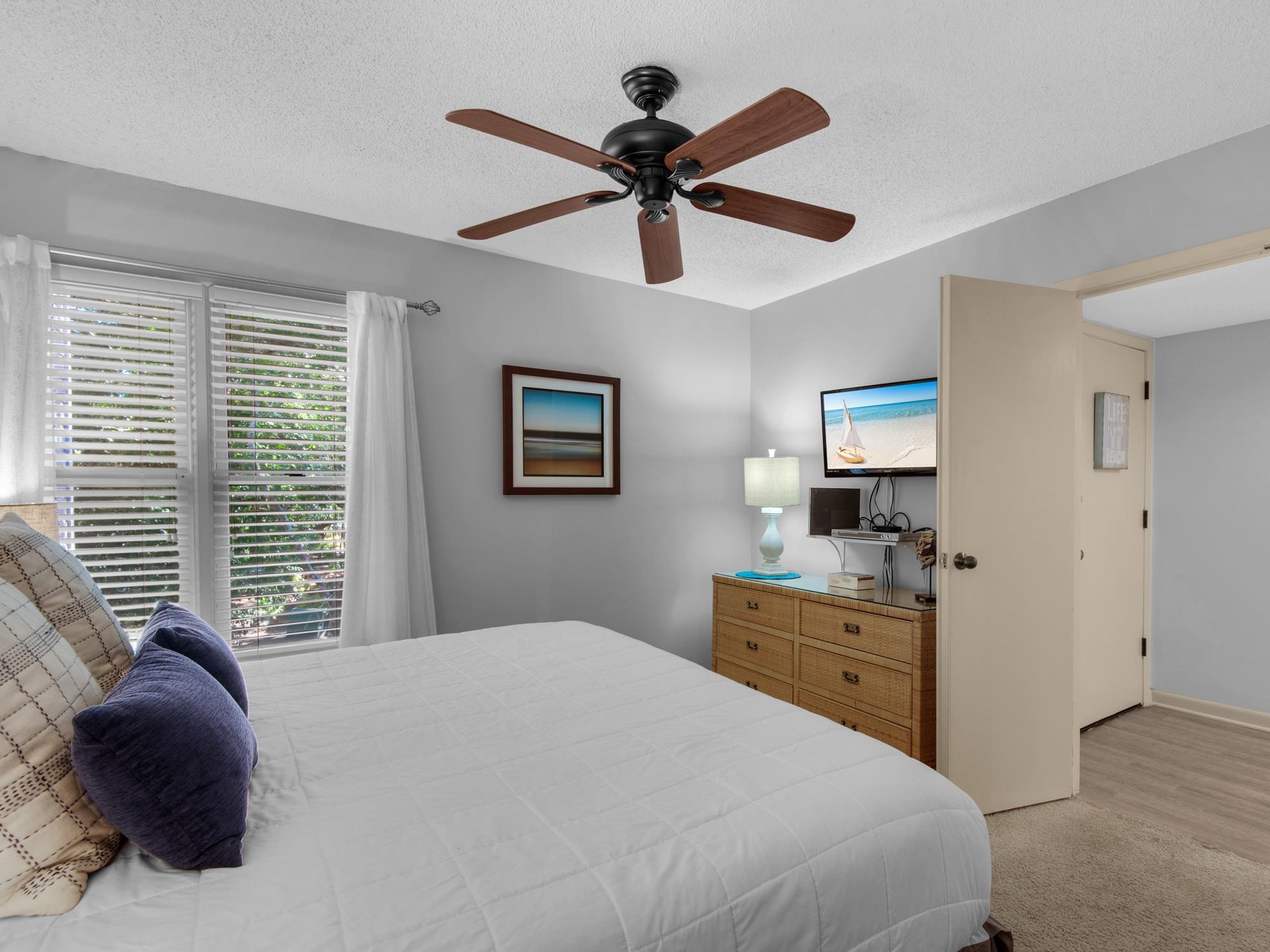 Bedroom 1 with Flat Screen TV