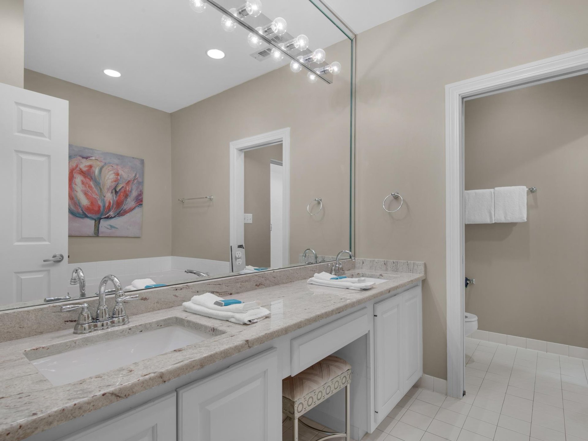 Bathroom 1 with Double Vanities
