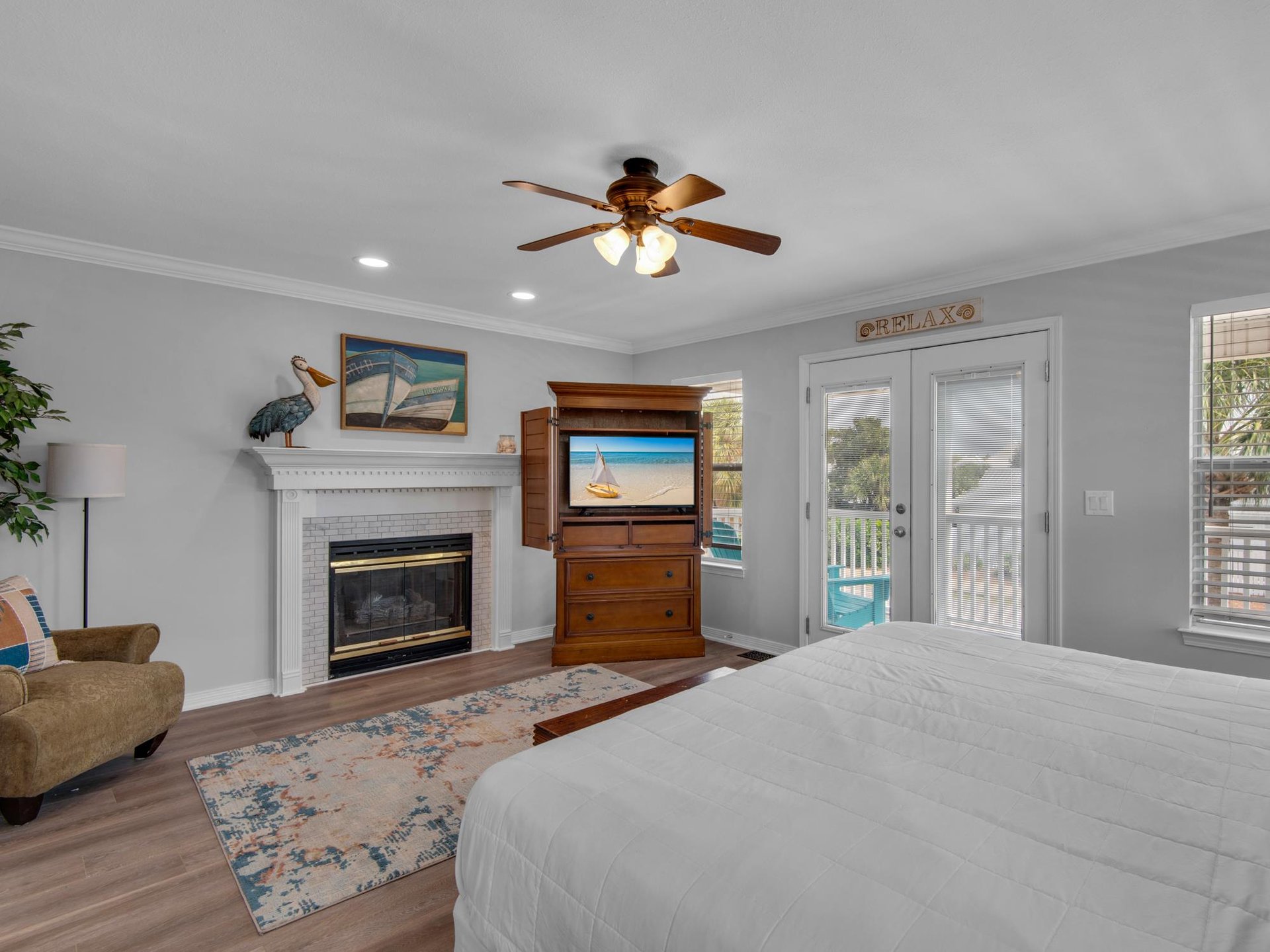 2nd floor Bedroom 1 with balcony access