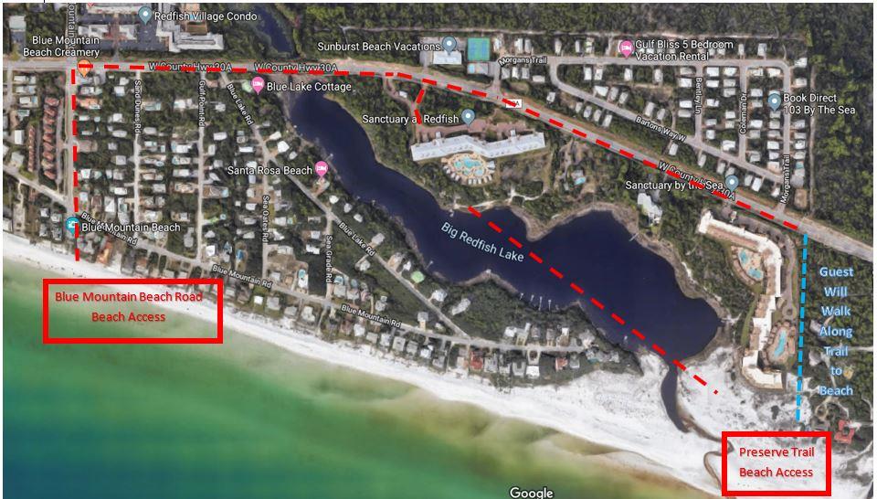 Beach Access Options for Walking or Driving to the Beach