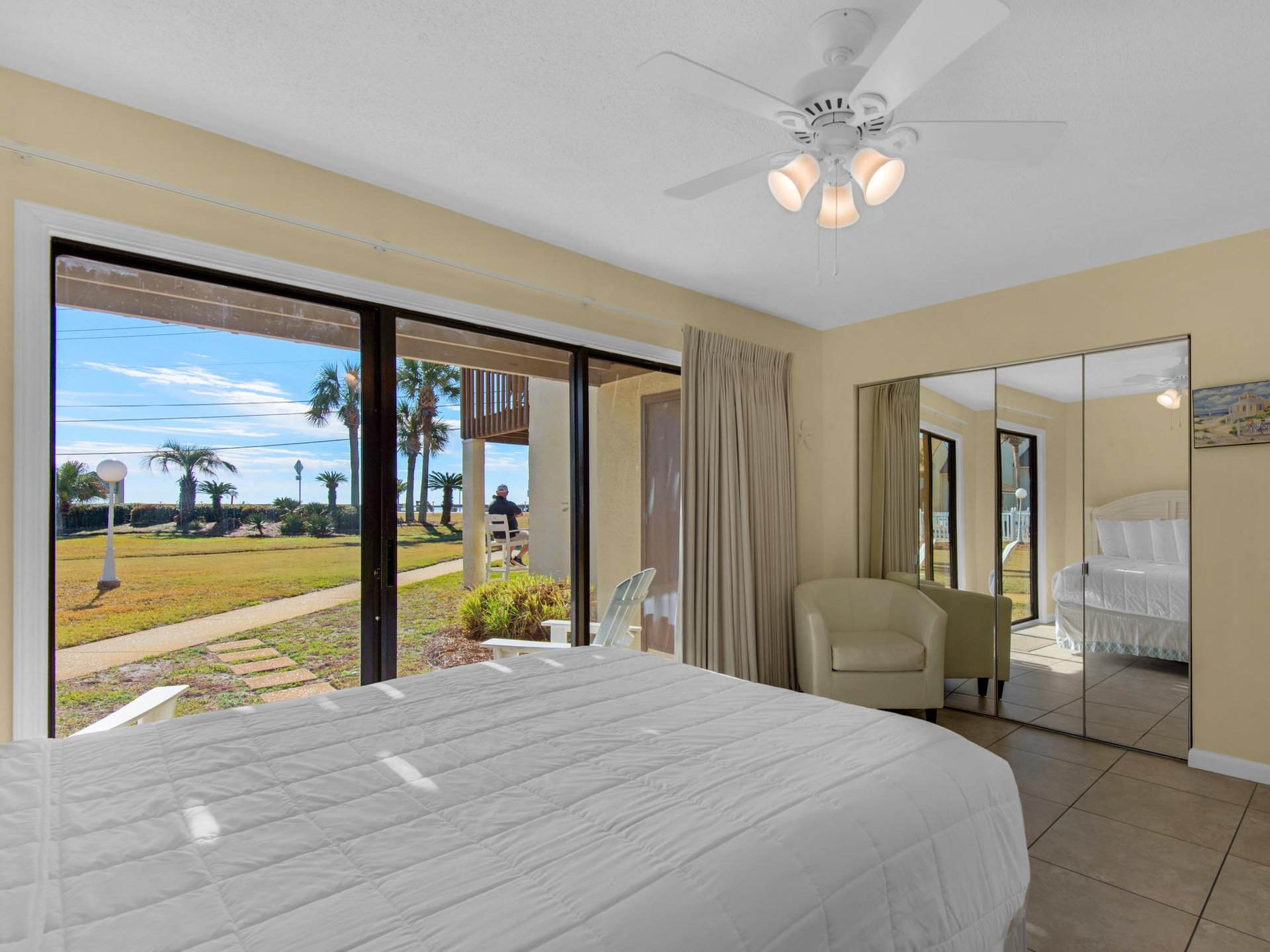 Guest Bedroom on 1st Floor with Private Outdoor Access