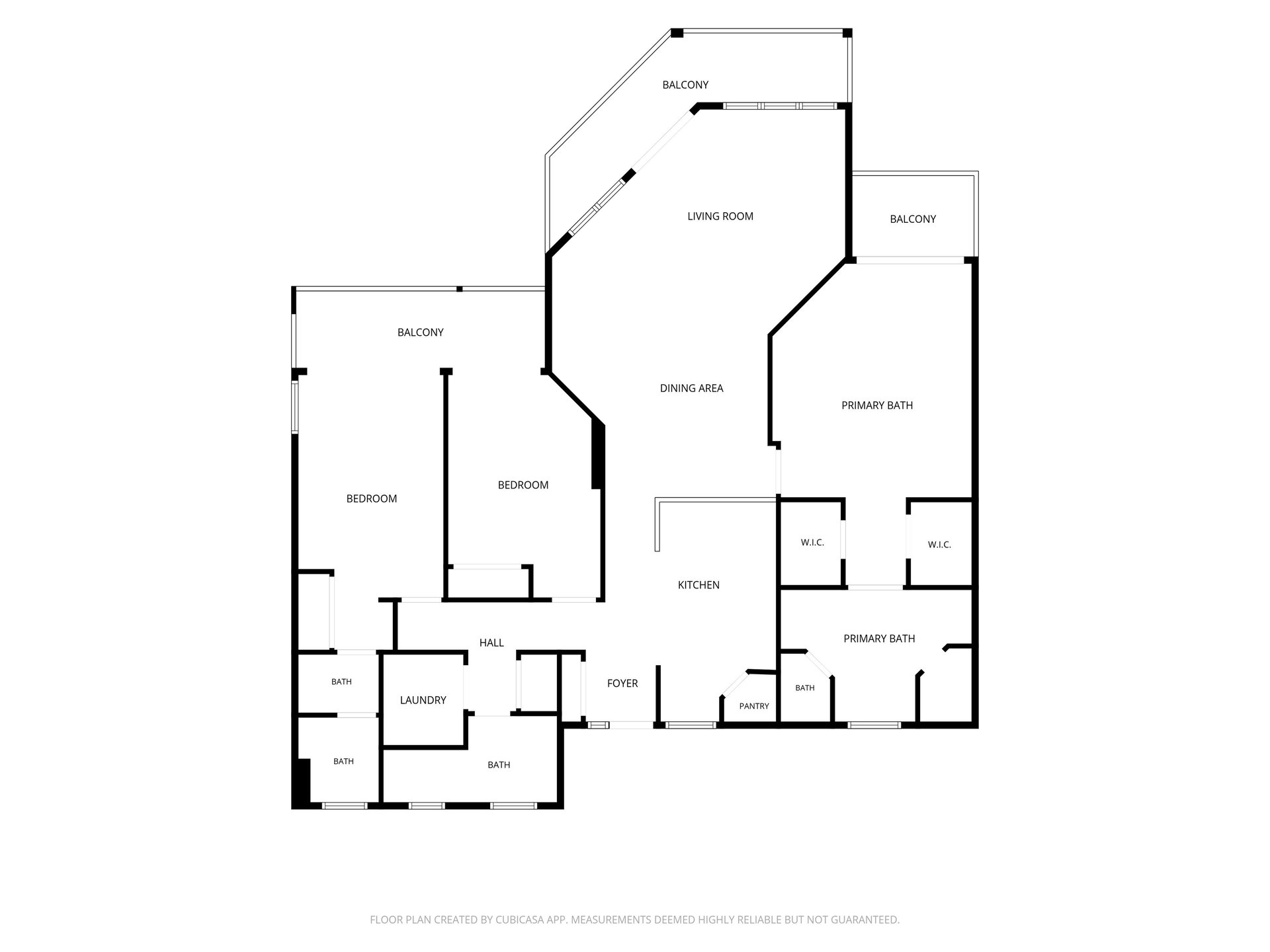 Floor plan showing the layout of this vacation rental