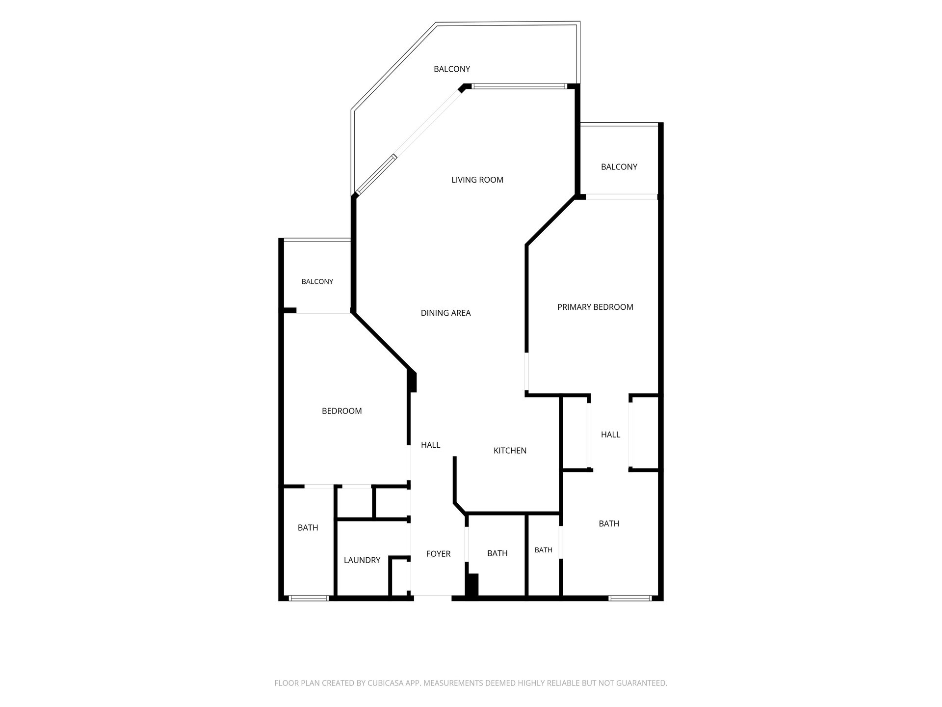 Floor plan showing the layout of this vacation rental