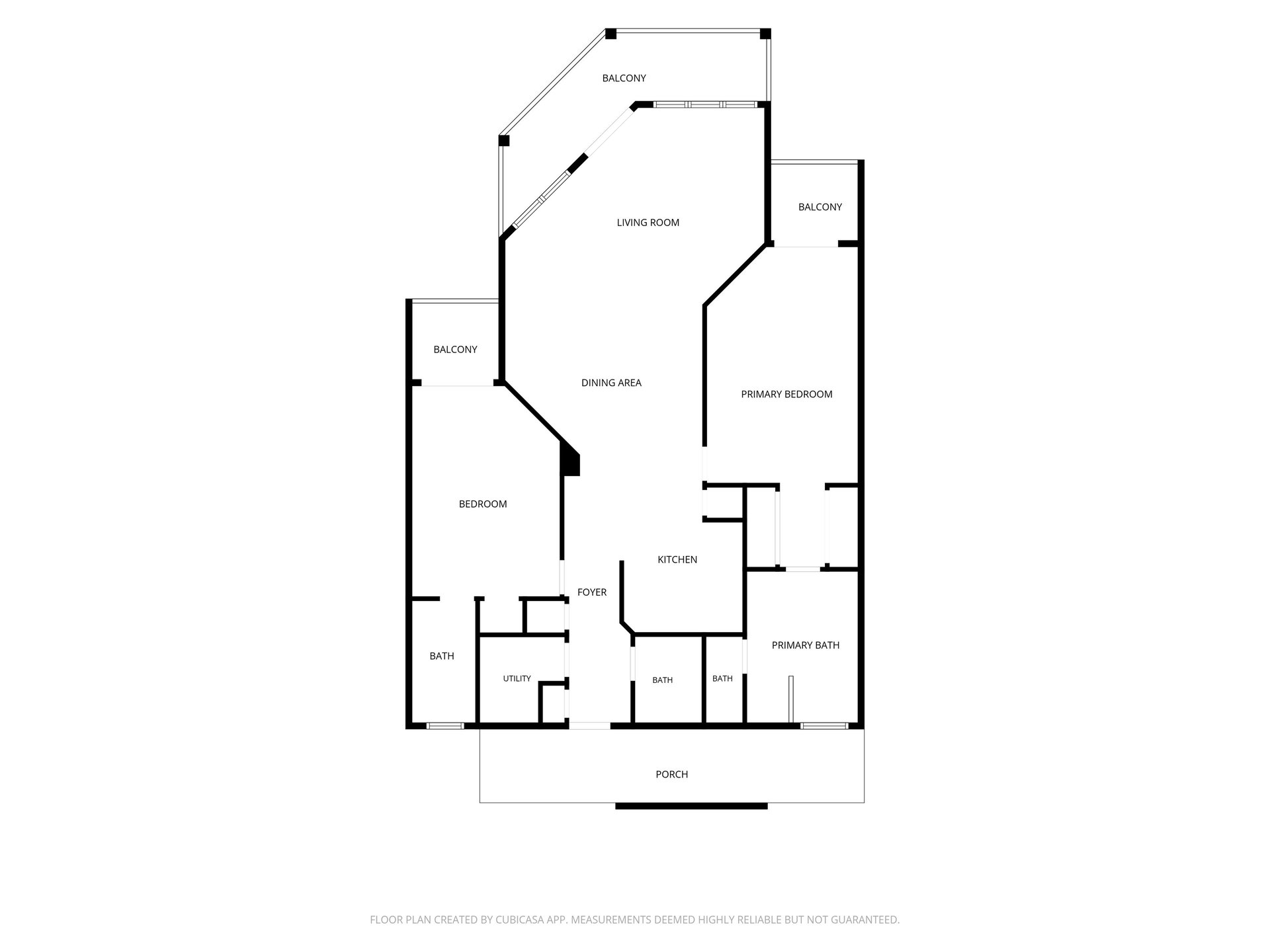Floor plan showing the layout of this vacation rental