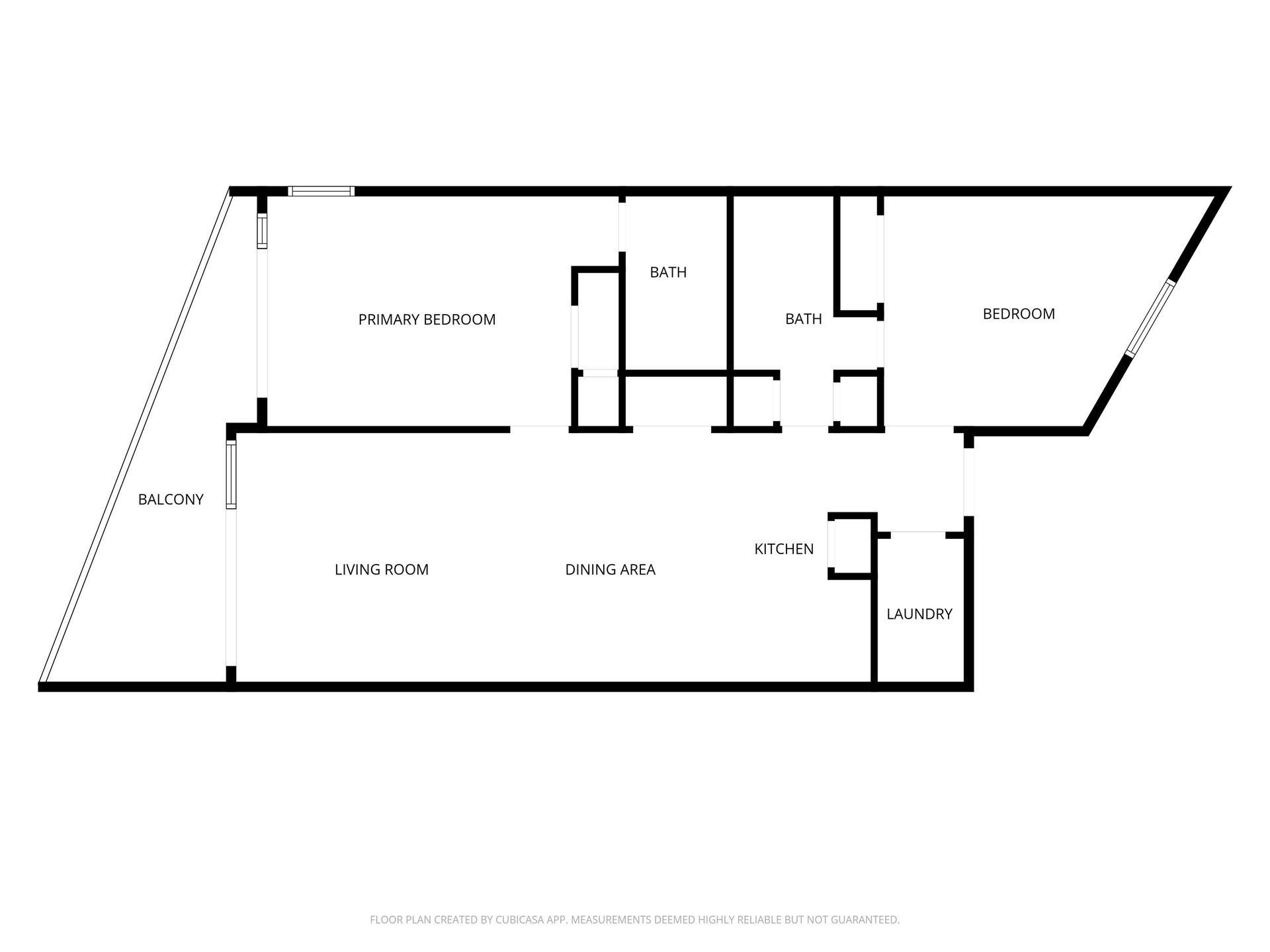Floor plan showing the layout of this vacation rental