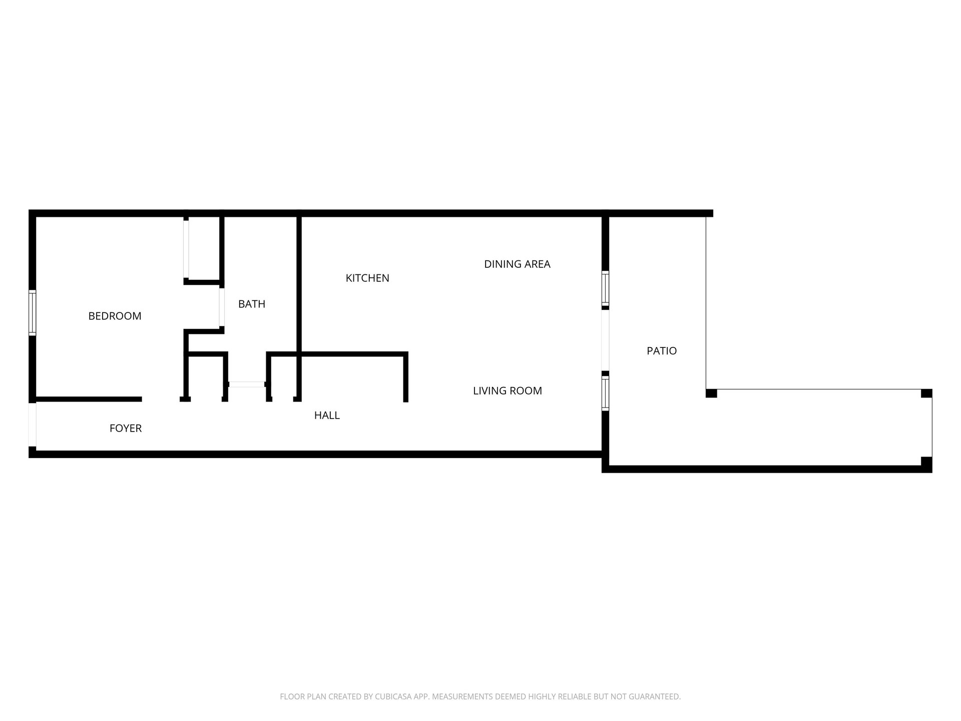 Floor plan showing the layout of this vacation rental