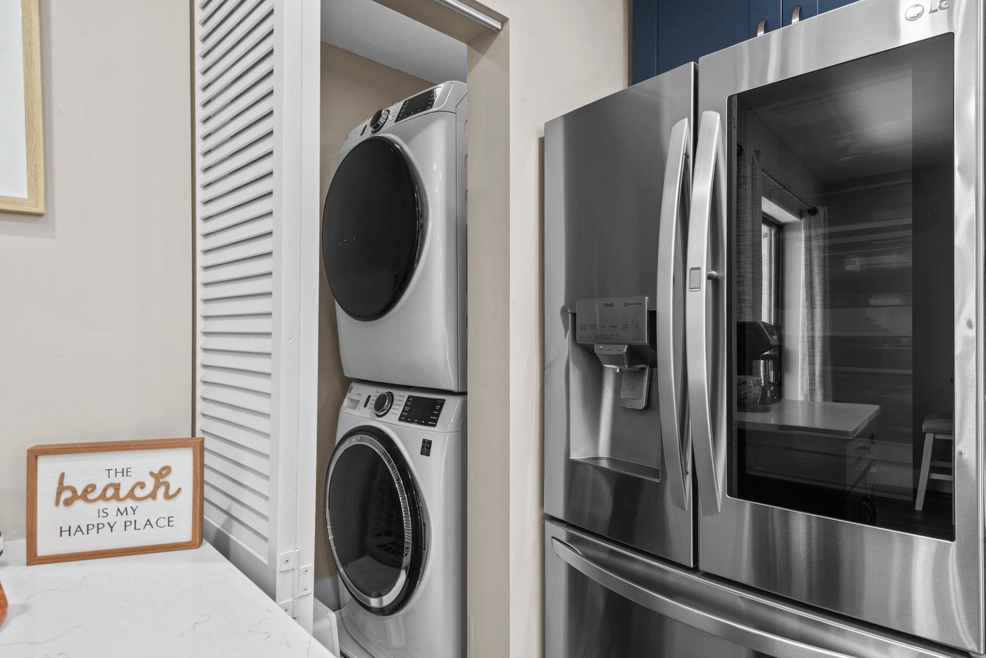 Enjoy the convenience of inunit laundry and a spacious kitchen stocked with modern stainless appliances.