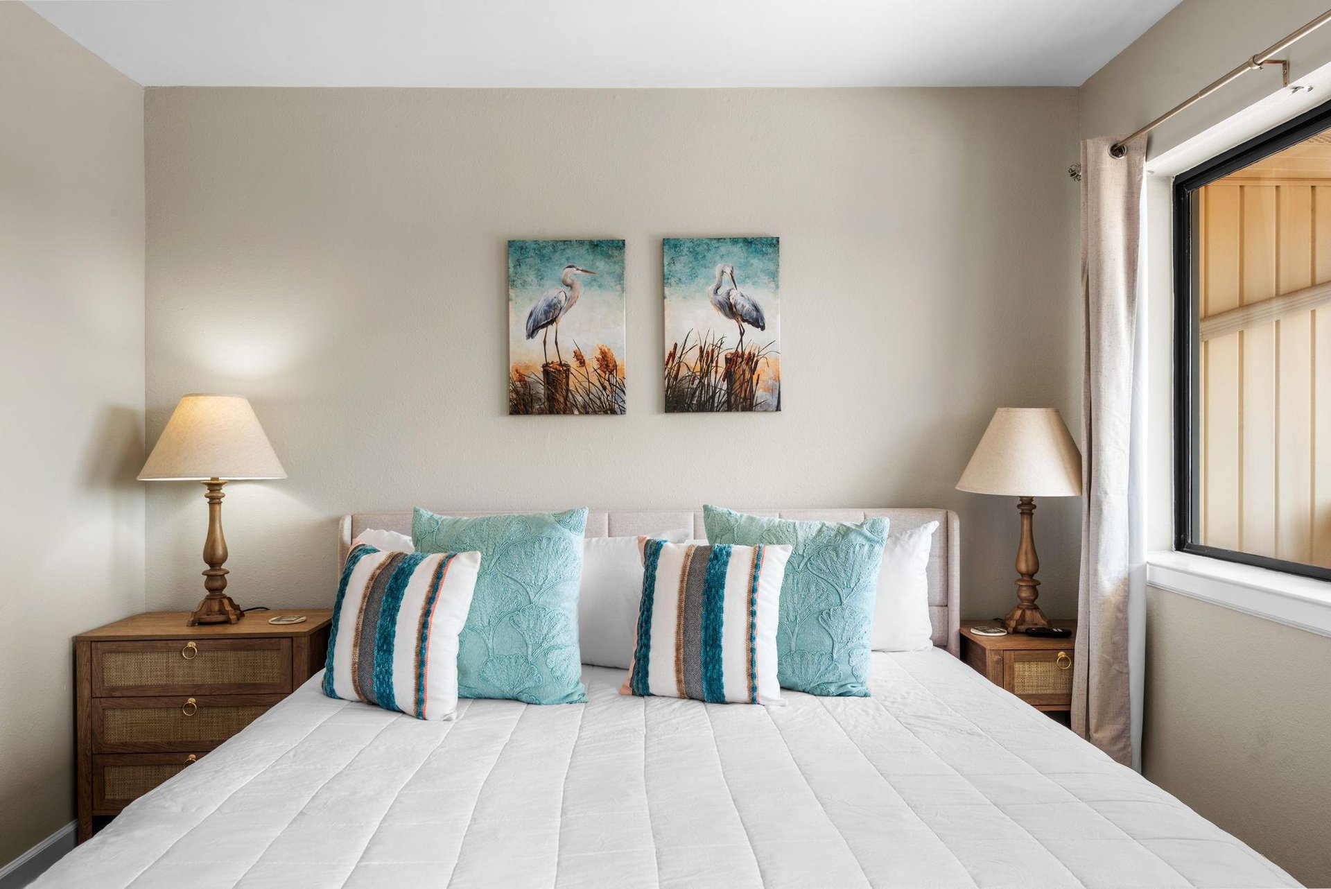 Slip into crisp linens and let the coastalinspired décor and gentle lamplight ease you into pure relaxation.