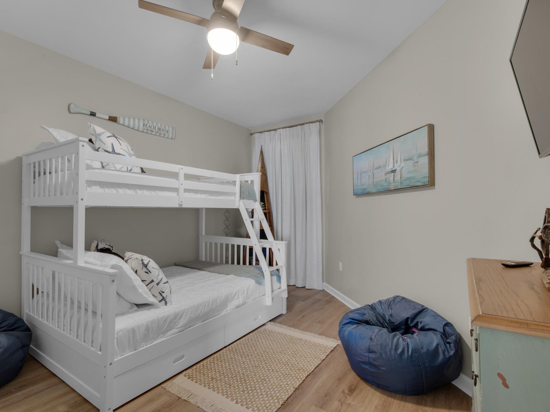 Guest Bedroom 1 with Twin over Full Bunk