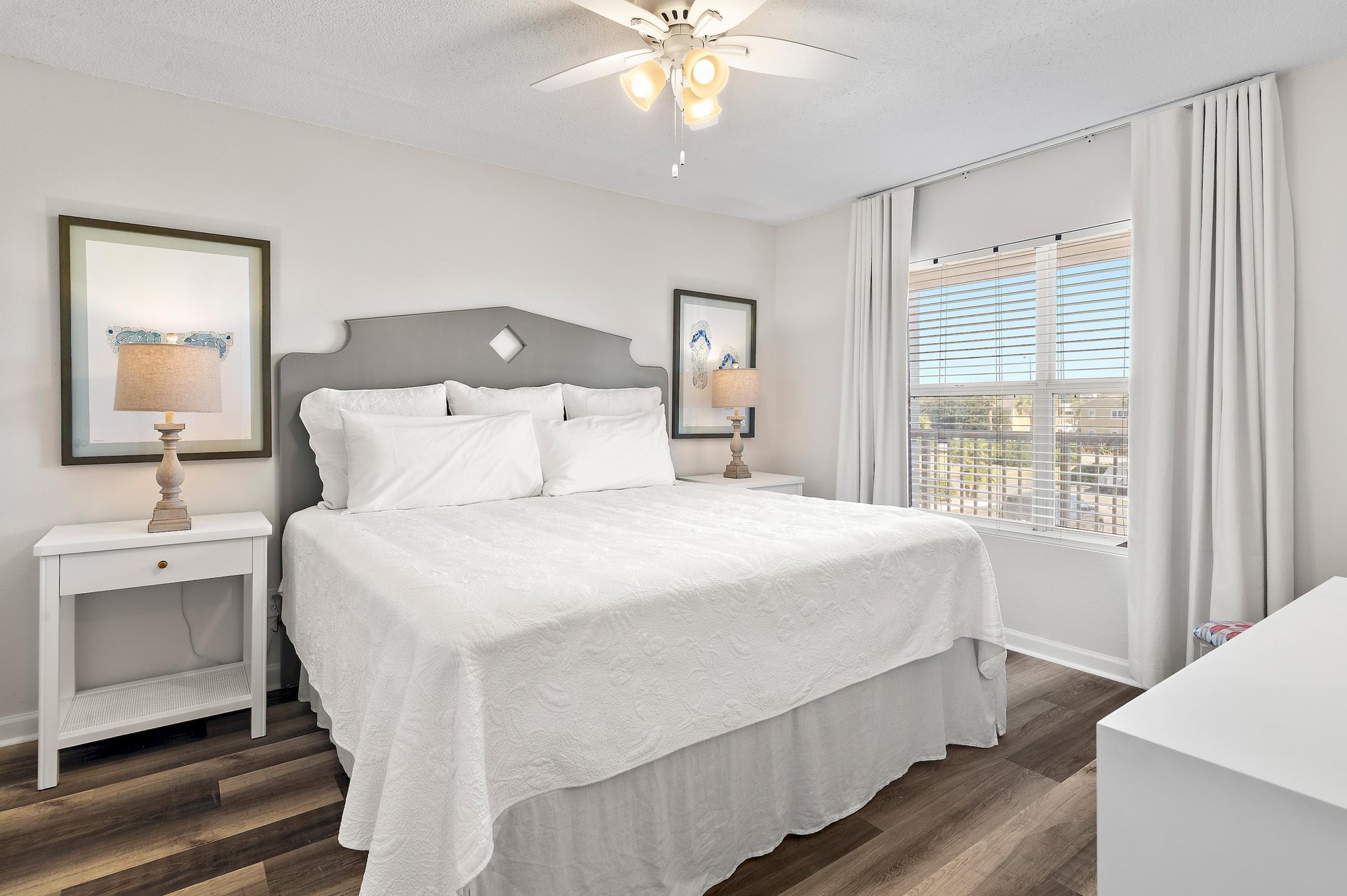 Sink into crisp linens and unwind in your first Guest Bedroom with a King Bed