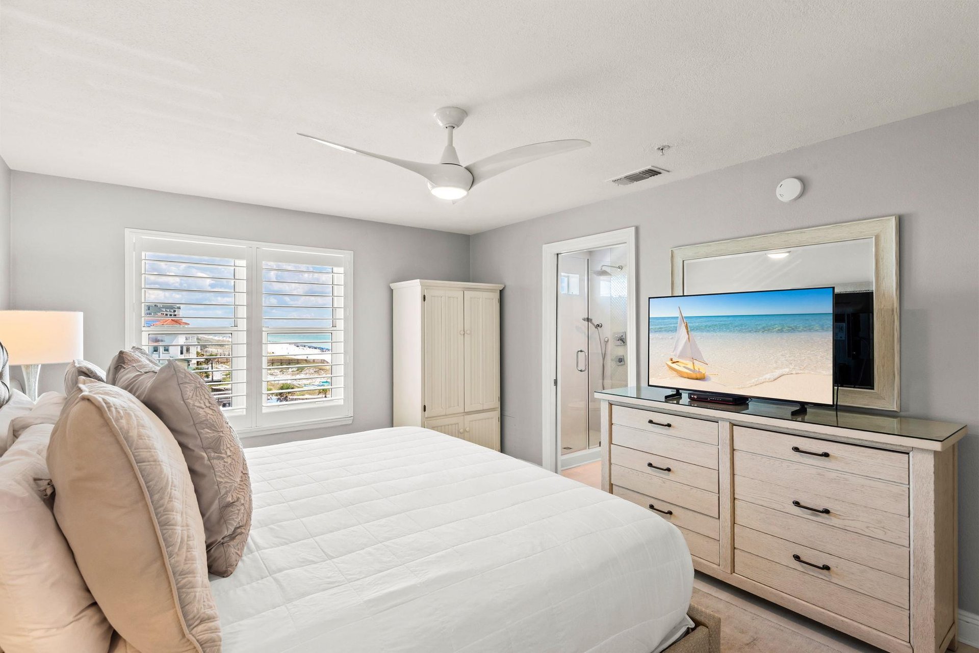 Bedroom 1 with a Gulf View and En Suite