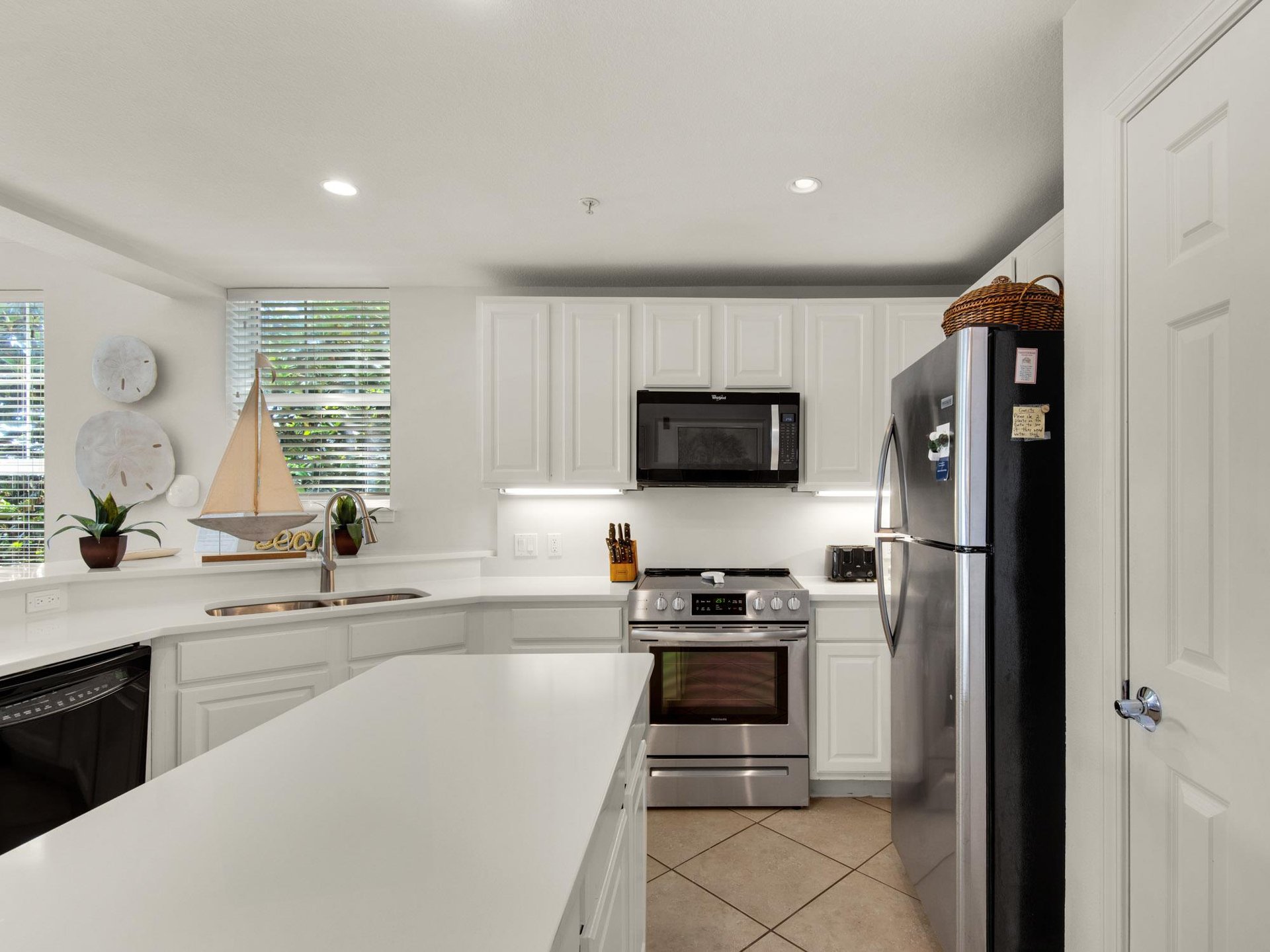 Large open kitchen area recently remodeled May 2025