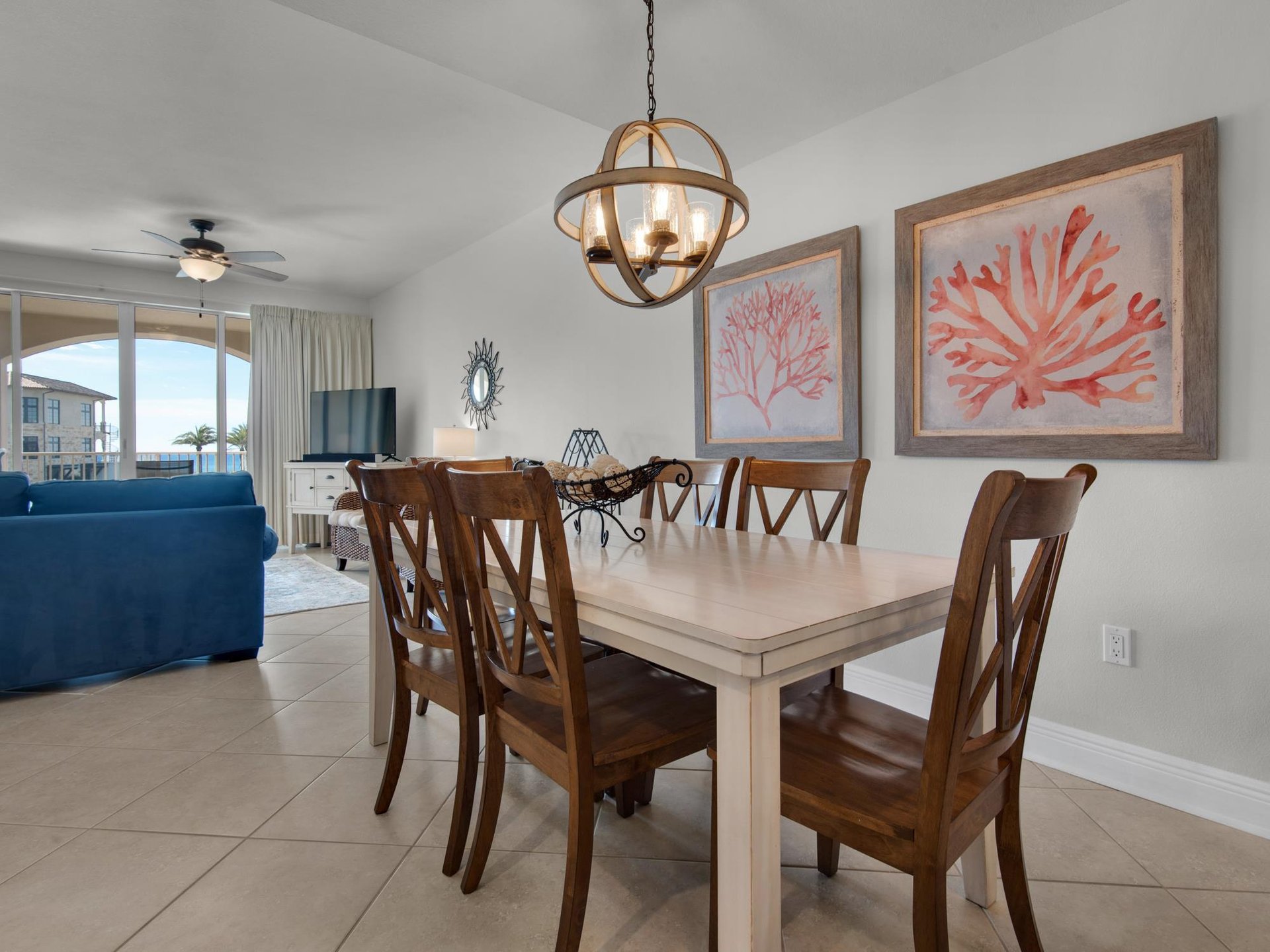 Dining and living area