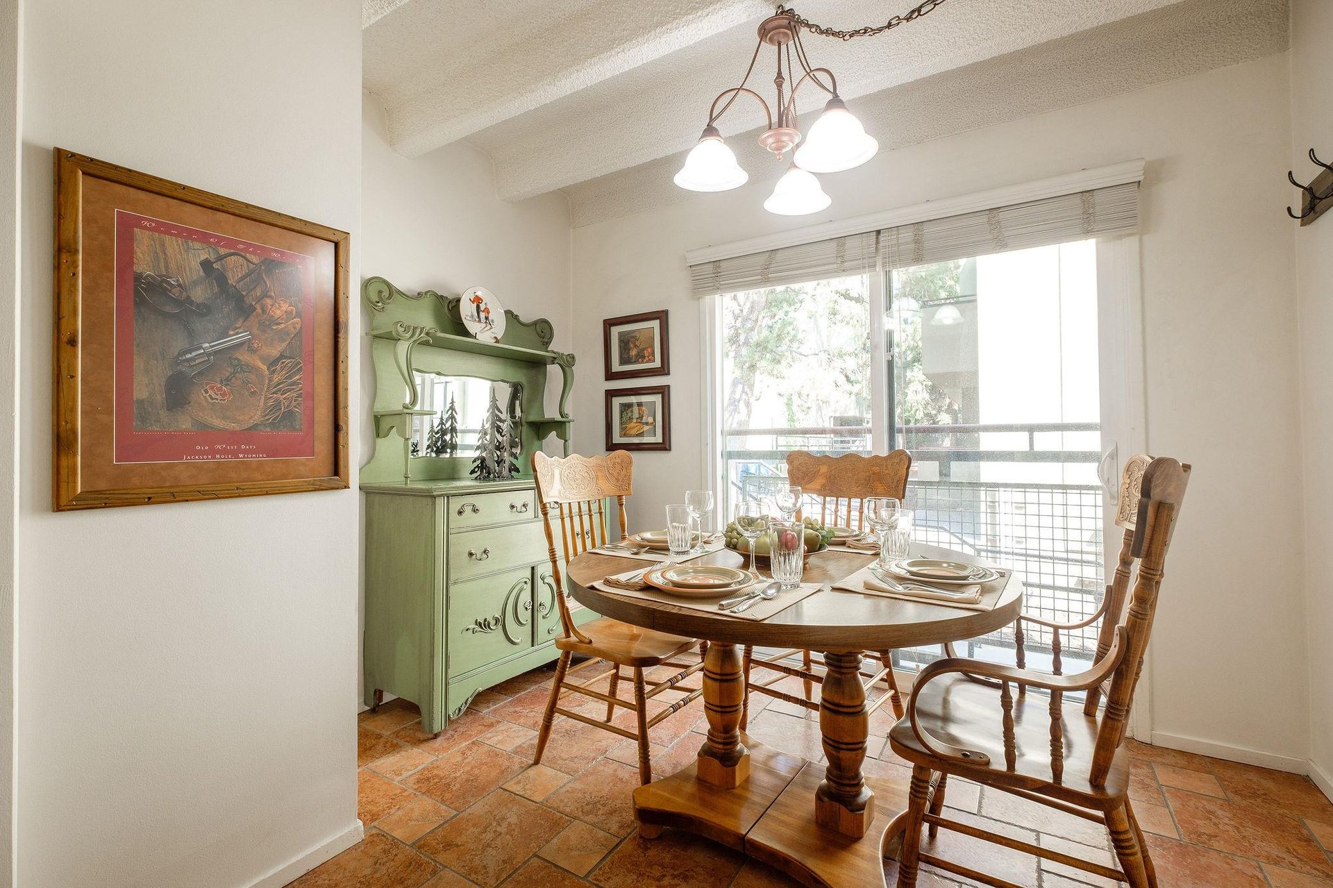 Bright dining area