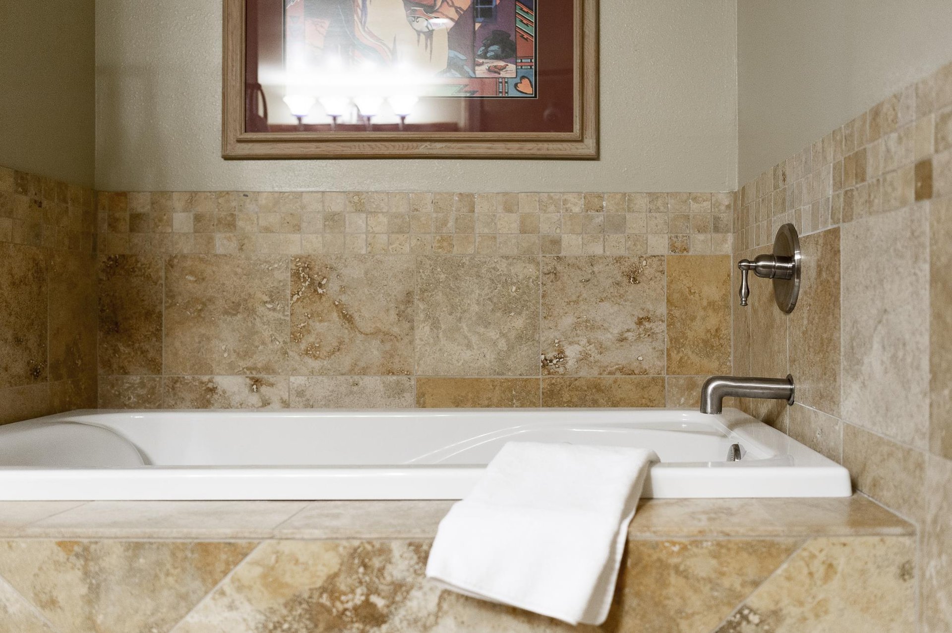 Enjoy a relaxing bath after a day of skiing