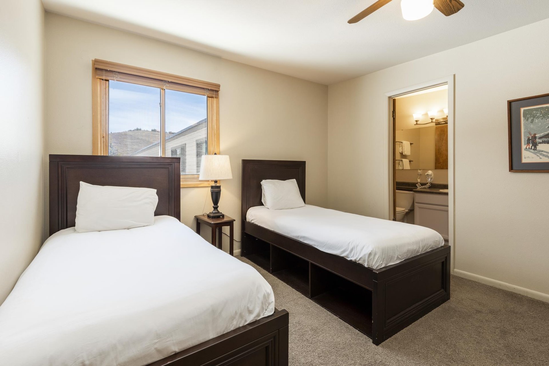 Third bedroom has 3 twinsized beds