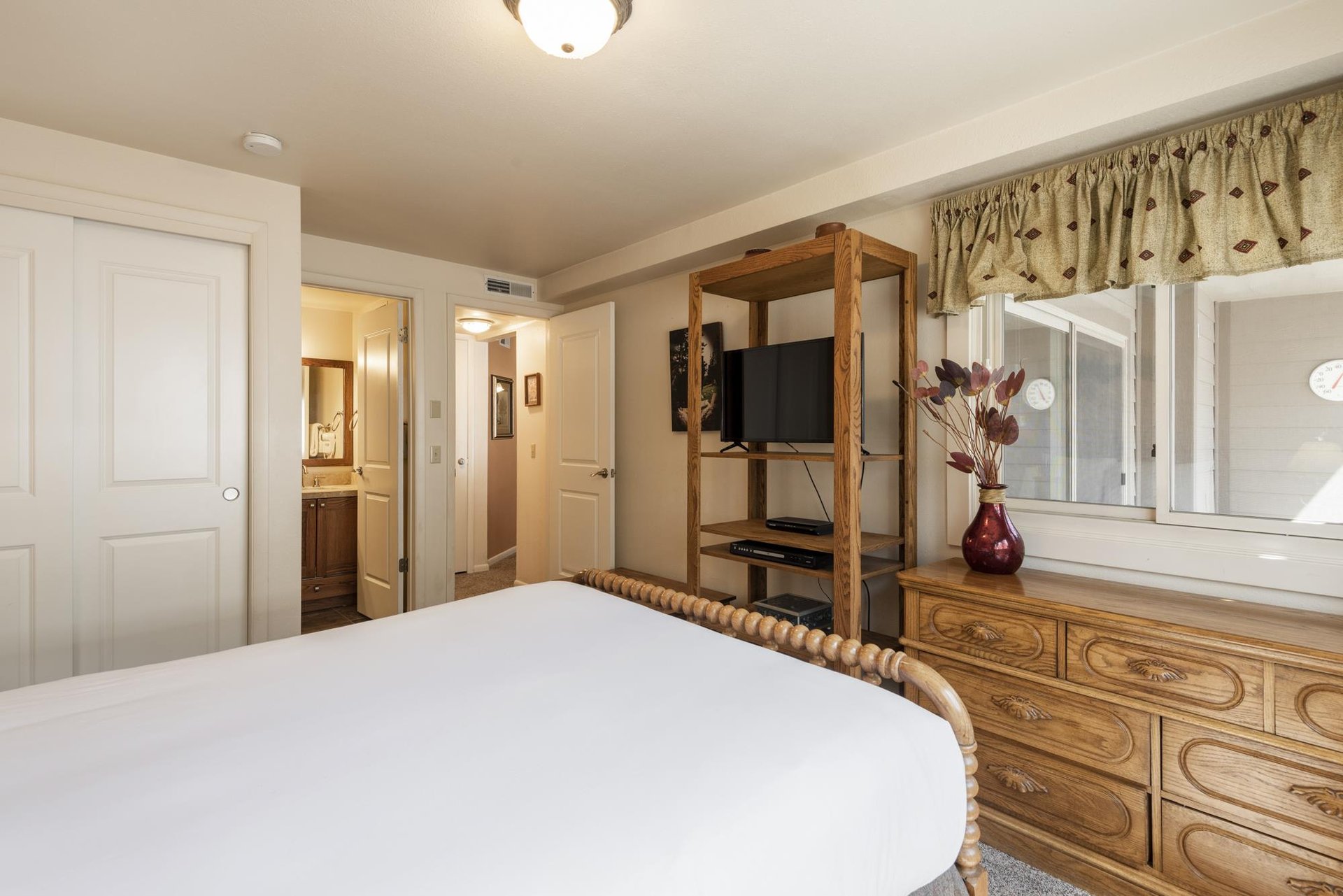 Main bedroom with entertainment center