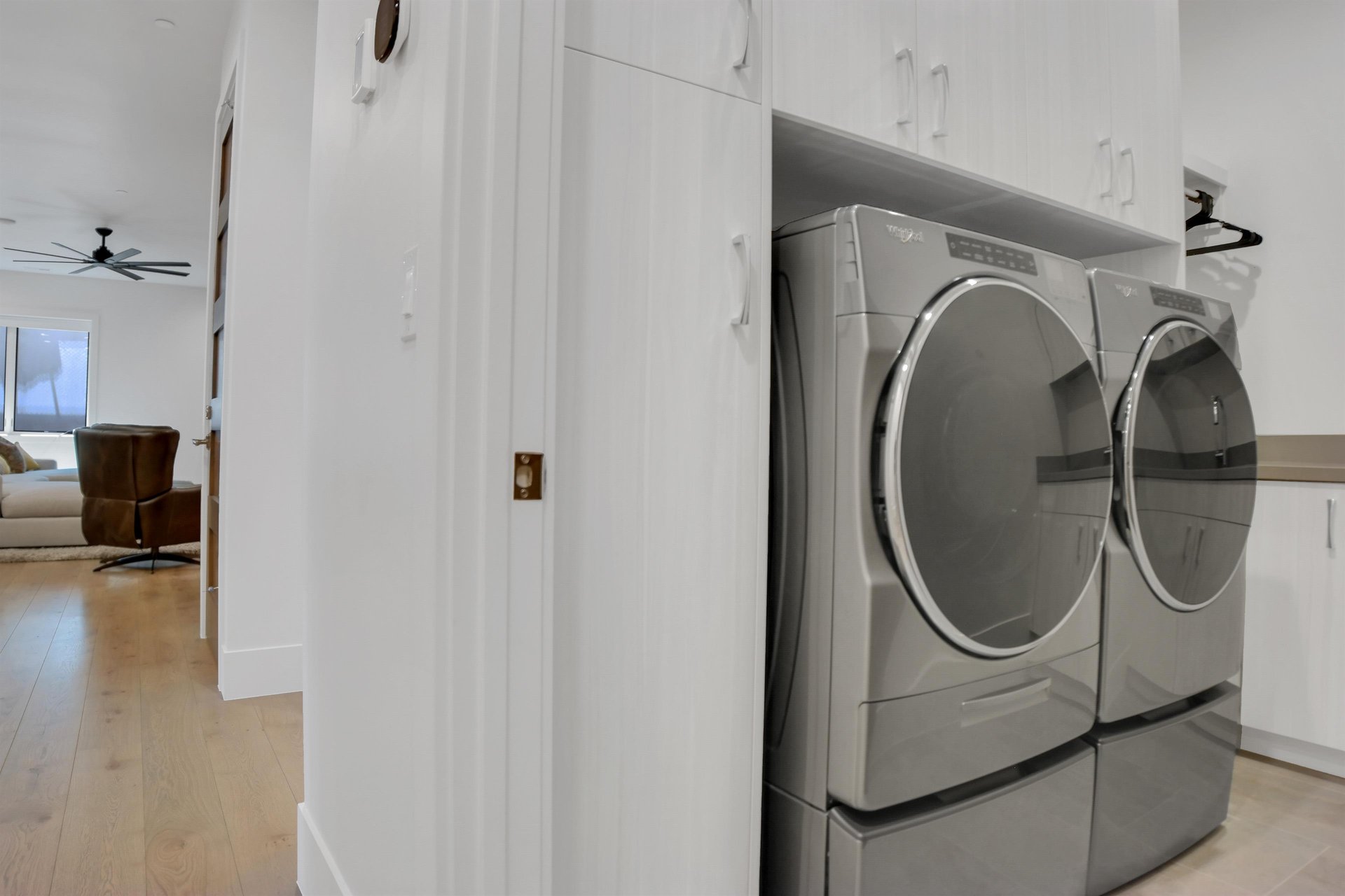 The vacation rental offers a second private washer and dryer on the lower level.