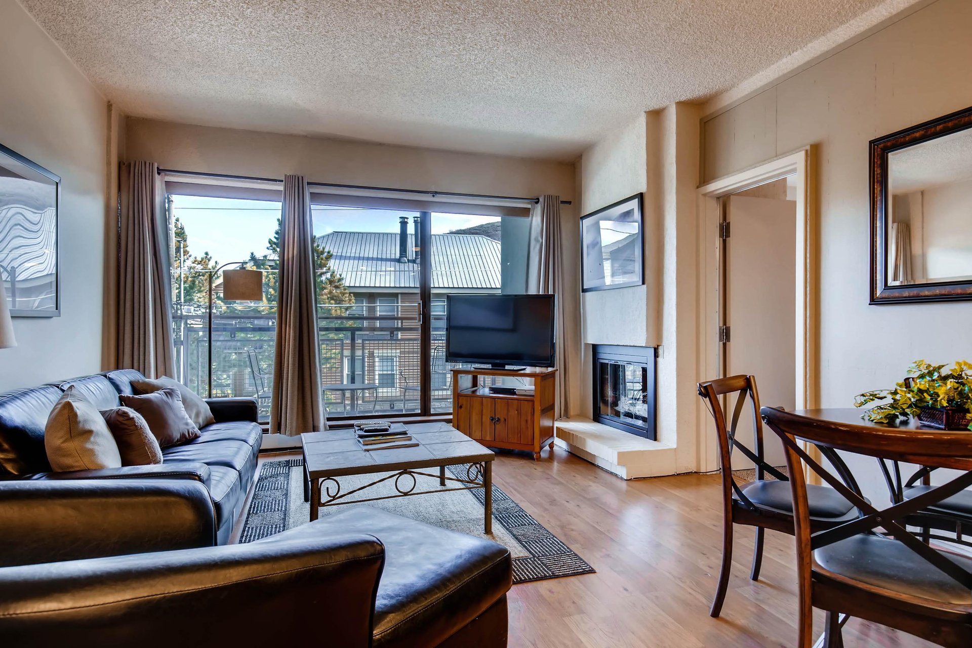 Generous light, large screen TV  Park City Lodging115 Edelweiss