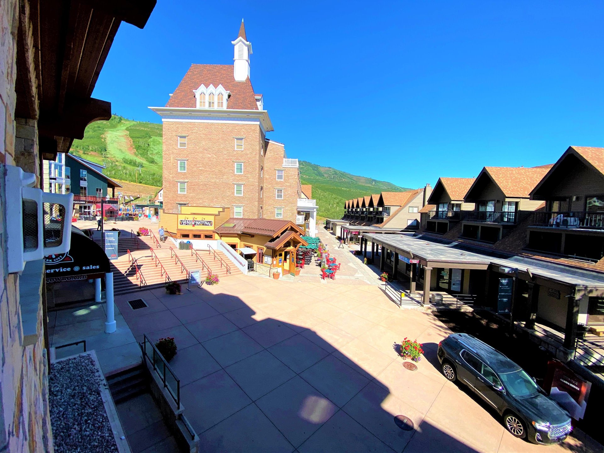 Resort Plaza and Park City Mountain Resort View from the living room.