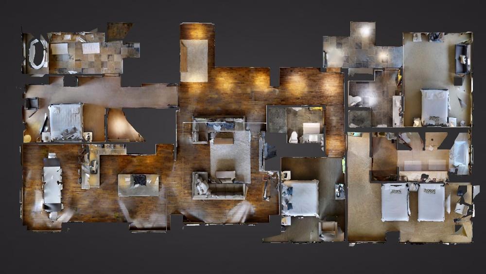 Lowell 401 ariel view of floorplan.