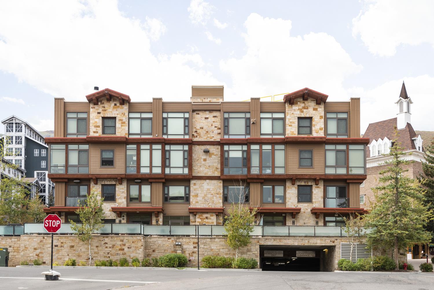 Lowell condominium building at the base of Park City Mountain Resort.
