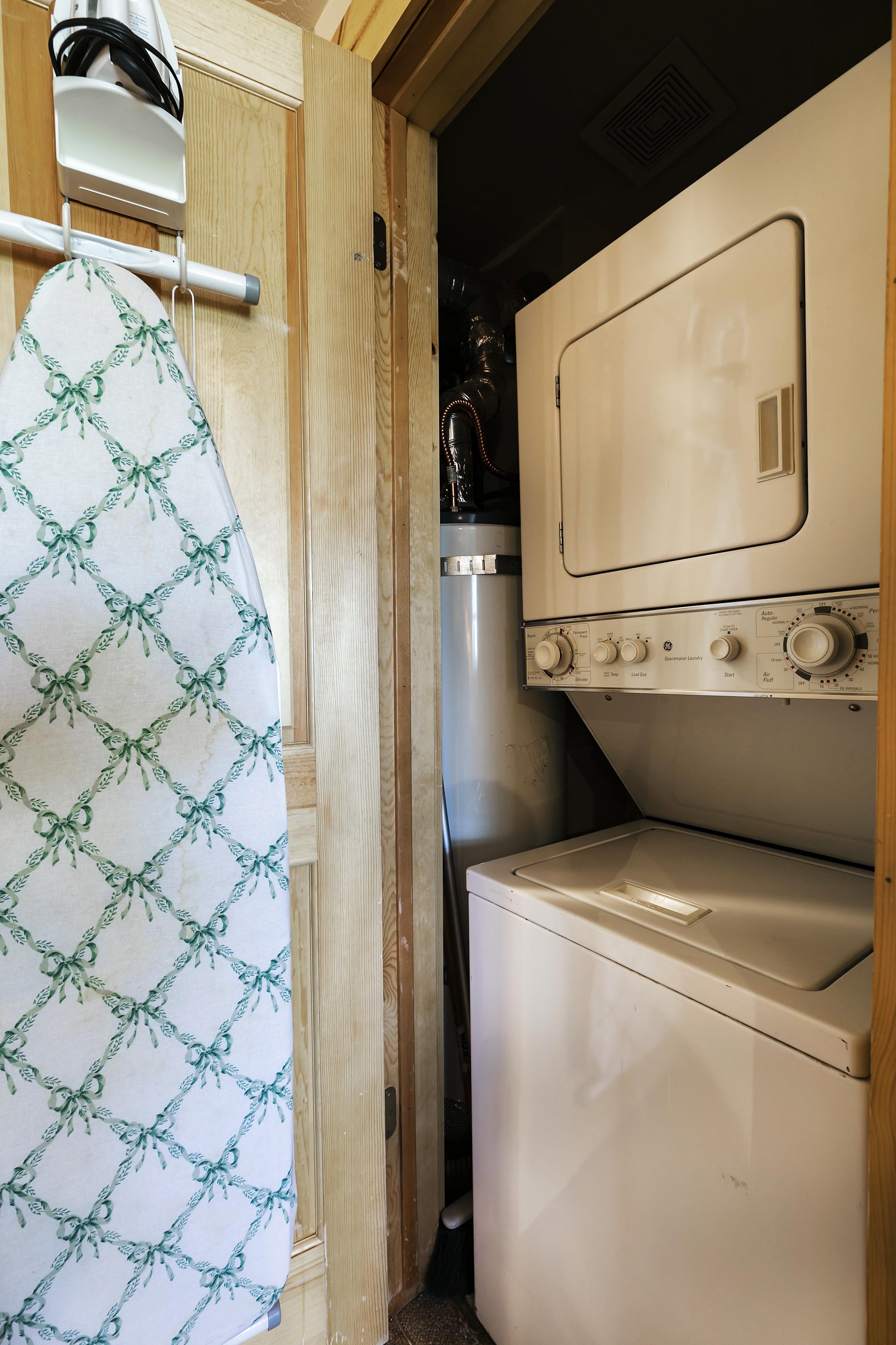 Private stackable washer and dryer