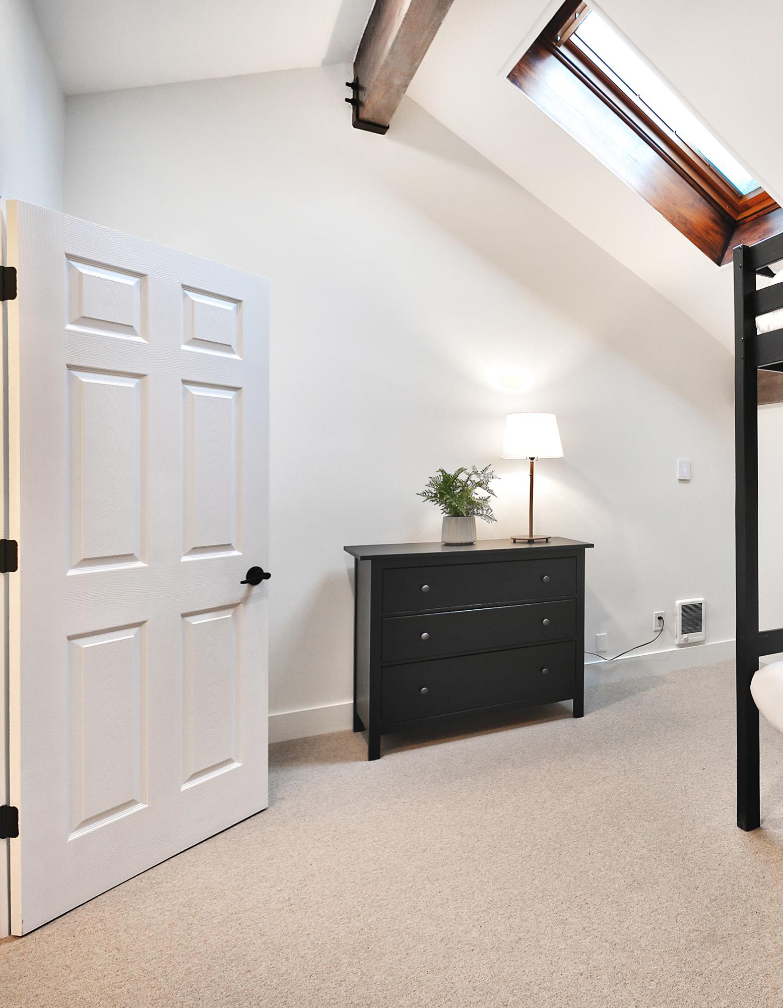 Snowcrest 317 vacation rental offers a queen over full bunk bed upstairs.