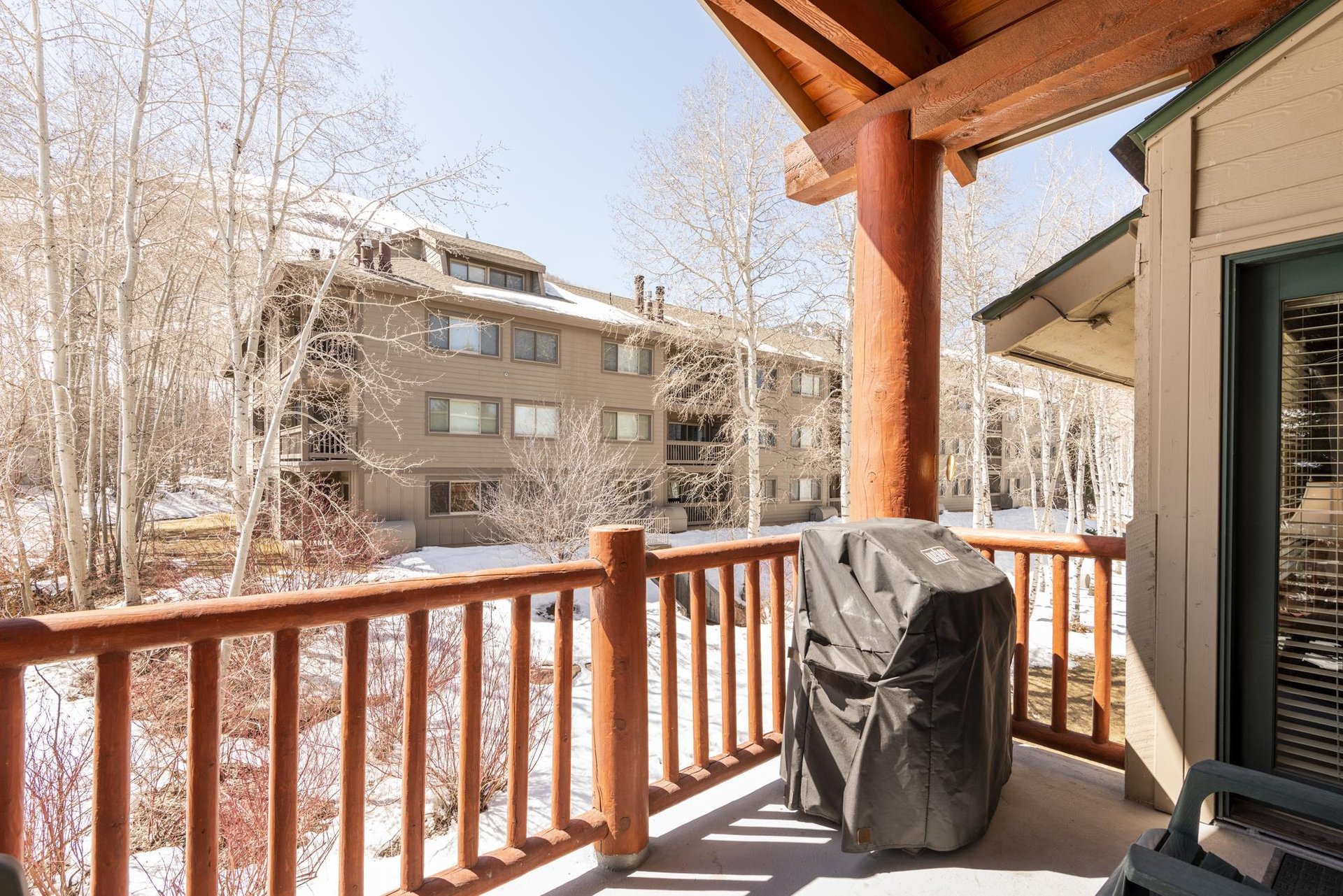 Enjoy the BBQ gas grill on your own private patio.
